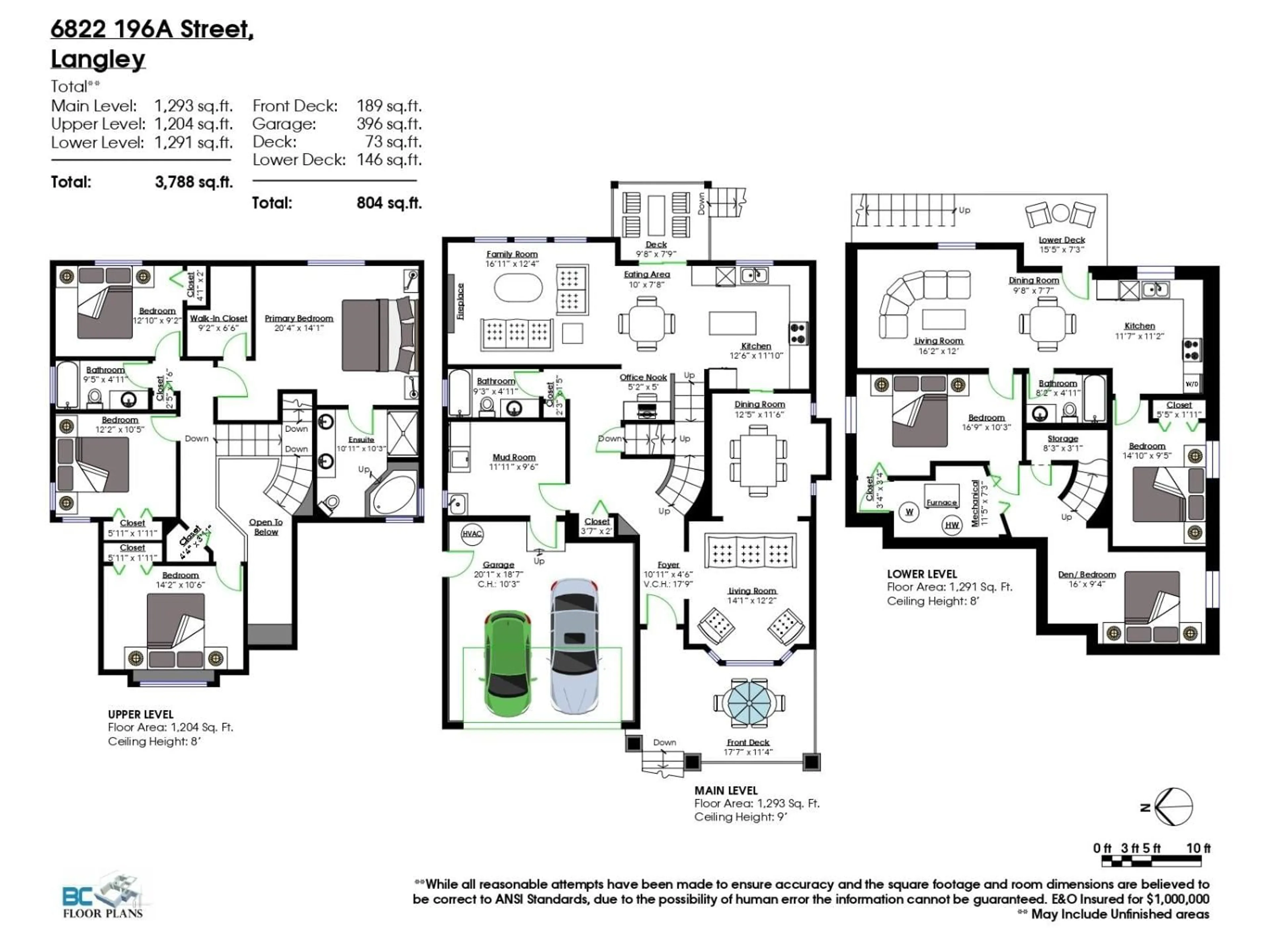 Floor plan for 6822 196A, Langley British Columbia V2Y3H2