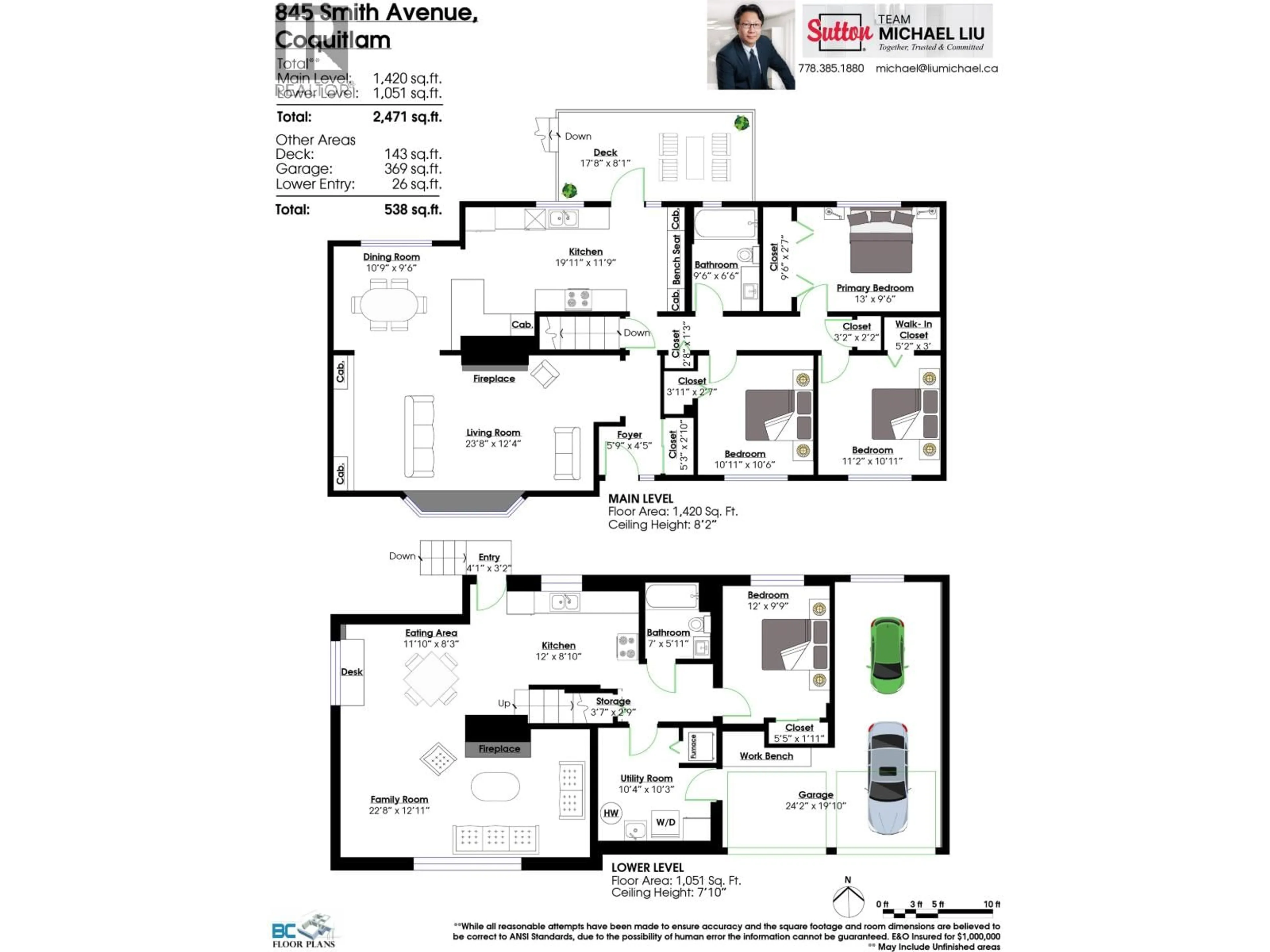 Floor plan for 845 SMITH AVENUE, Coquitlam British Columbia V3J2X4