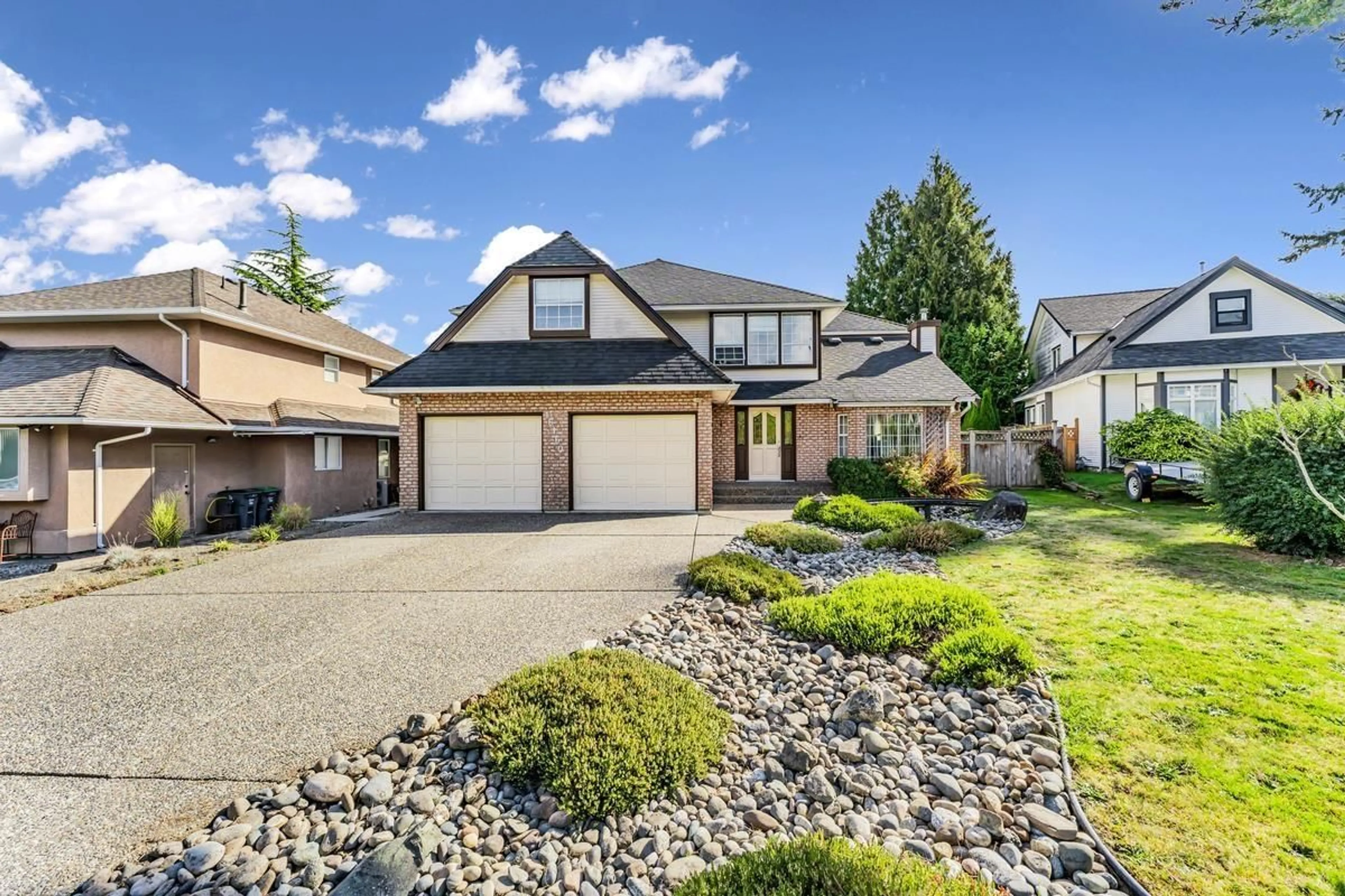 Home with vinyl exterior material, street for 16160 14B, Surrey British Columbia V4A9R3