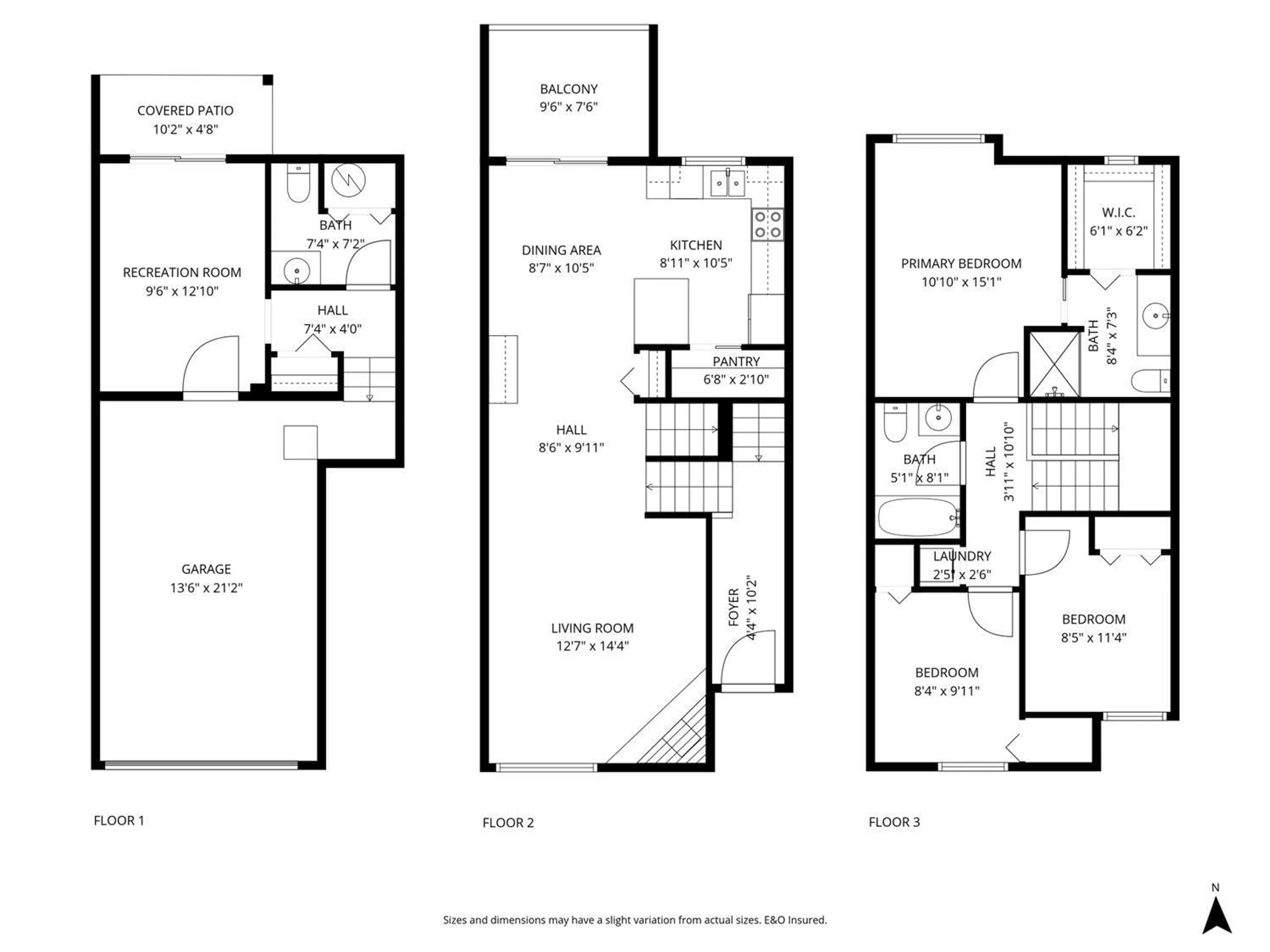 Floor plan for 68 - 8881 WALTERS STREET, Chilliwack British Columbia V2P8E9