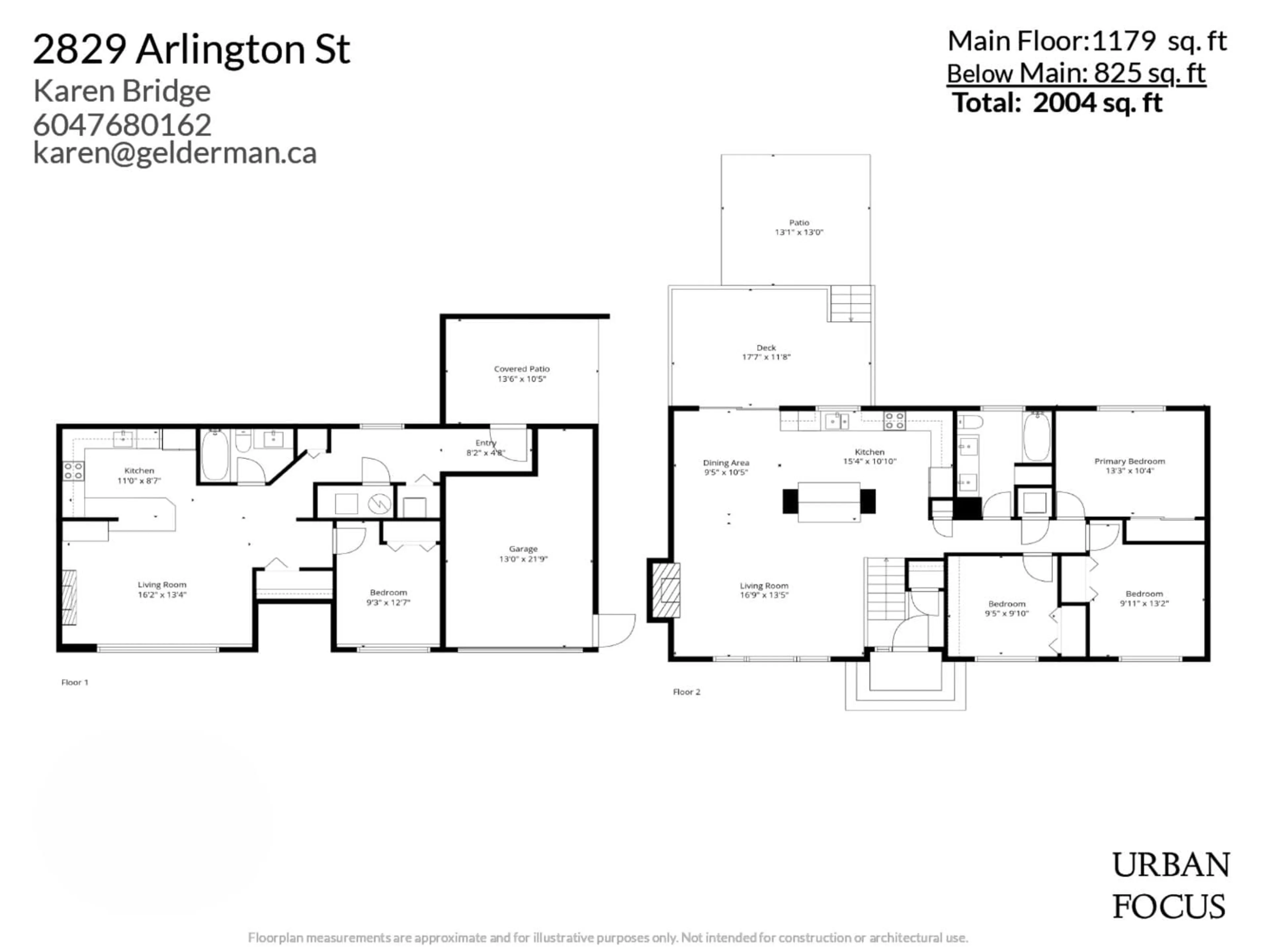 Floor plan for 2829 ARLINGTON, Abbotsford British Columbia V2S3L1