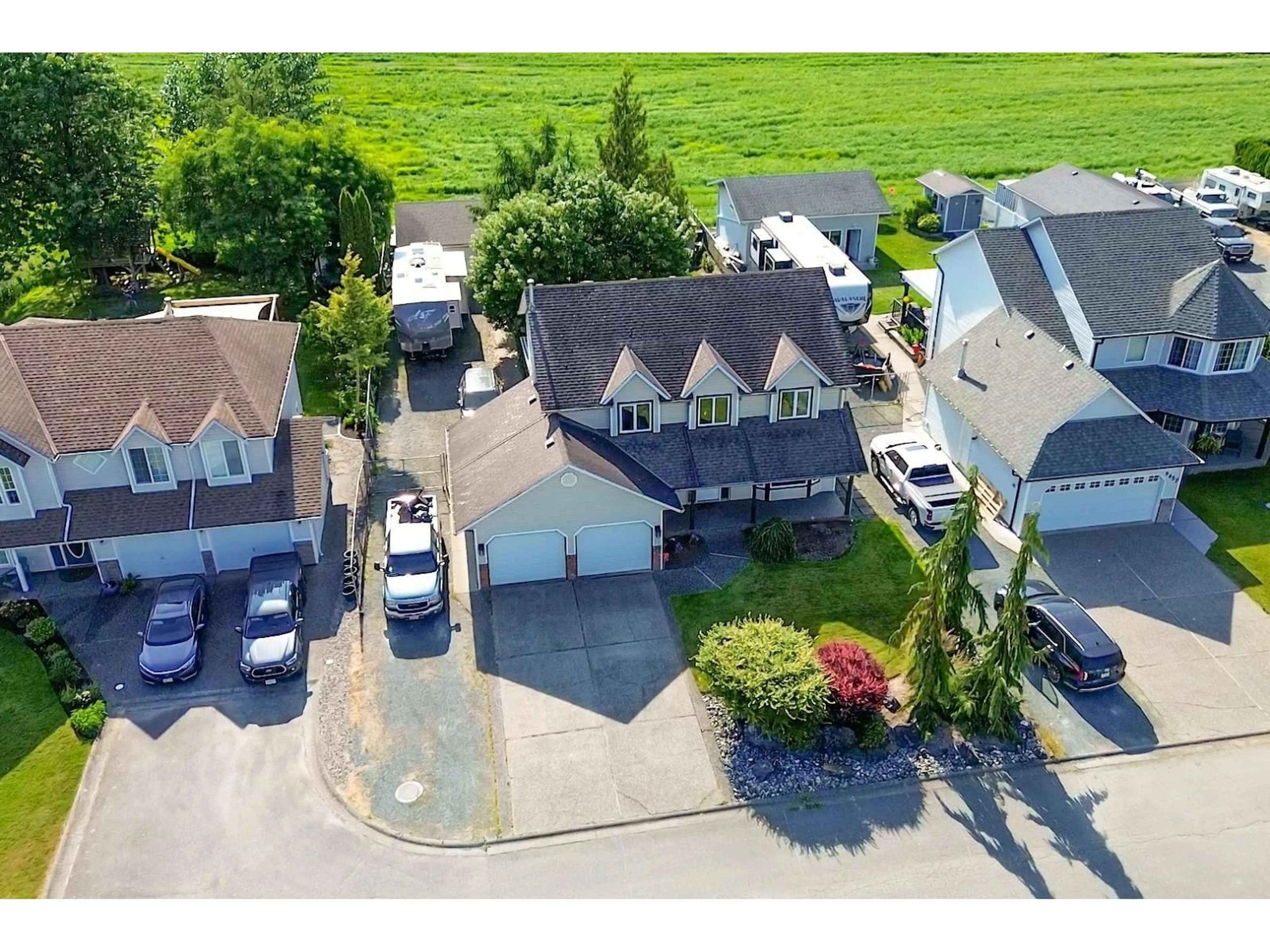 A pic from outside/outdoor area/front of a property/back of a property/a pic from drone, street for 9445 ROSEPARK PLACE, Rosedale British Columbia V0X1X2