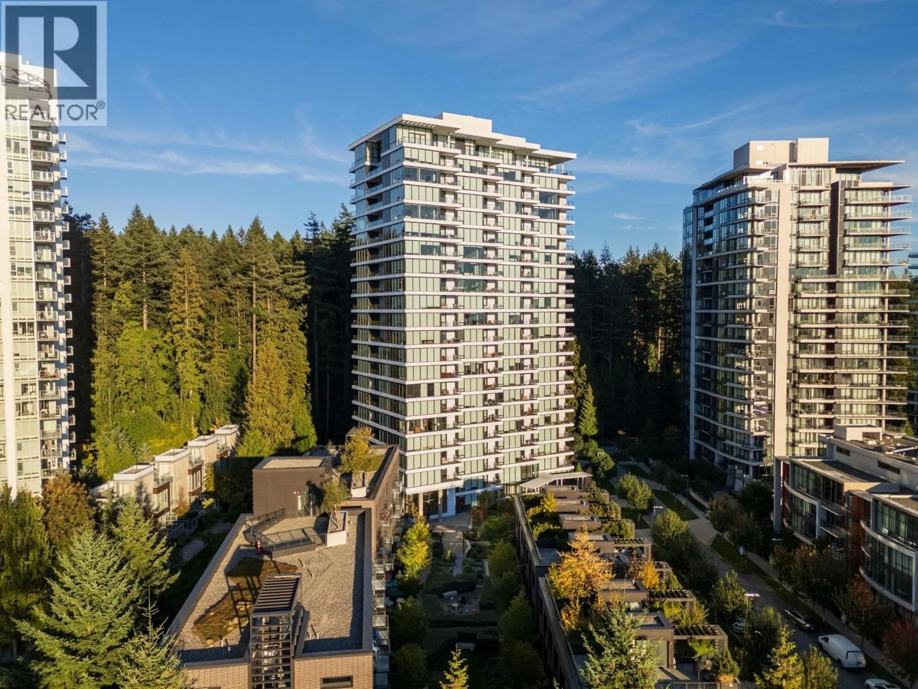 A pic from outside/outdoor area/front of a property/back of a property/a pic from drone, city buildings view from balcony for 1603 - 5629 BIRNEY AVENUE, Vancouver British Columbia V6S0L5