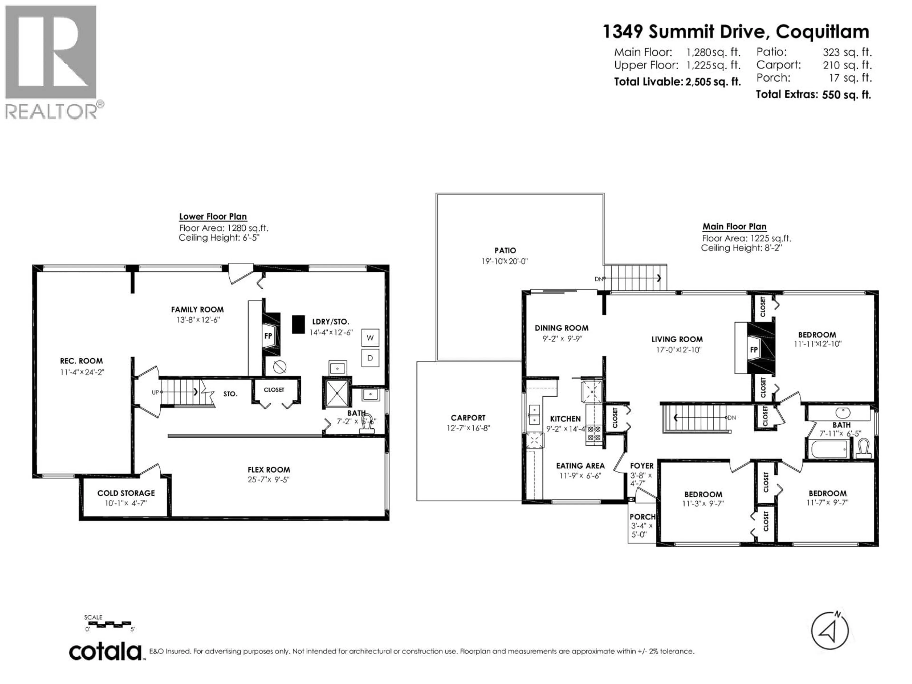 Floor plan for 1349 SUMMIT DRIVE, Coquitlam British Columbia V3J5L7