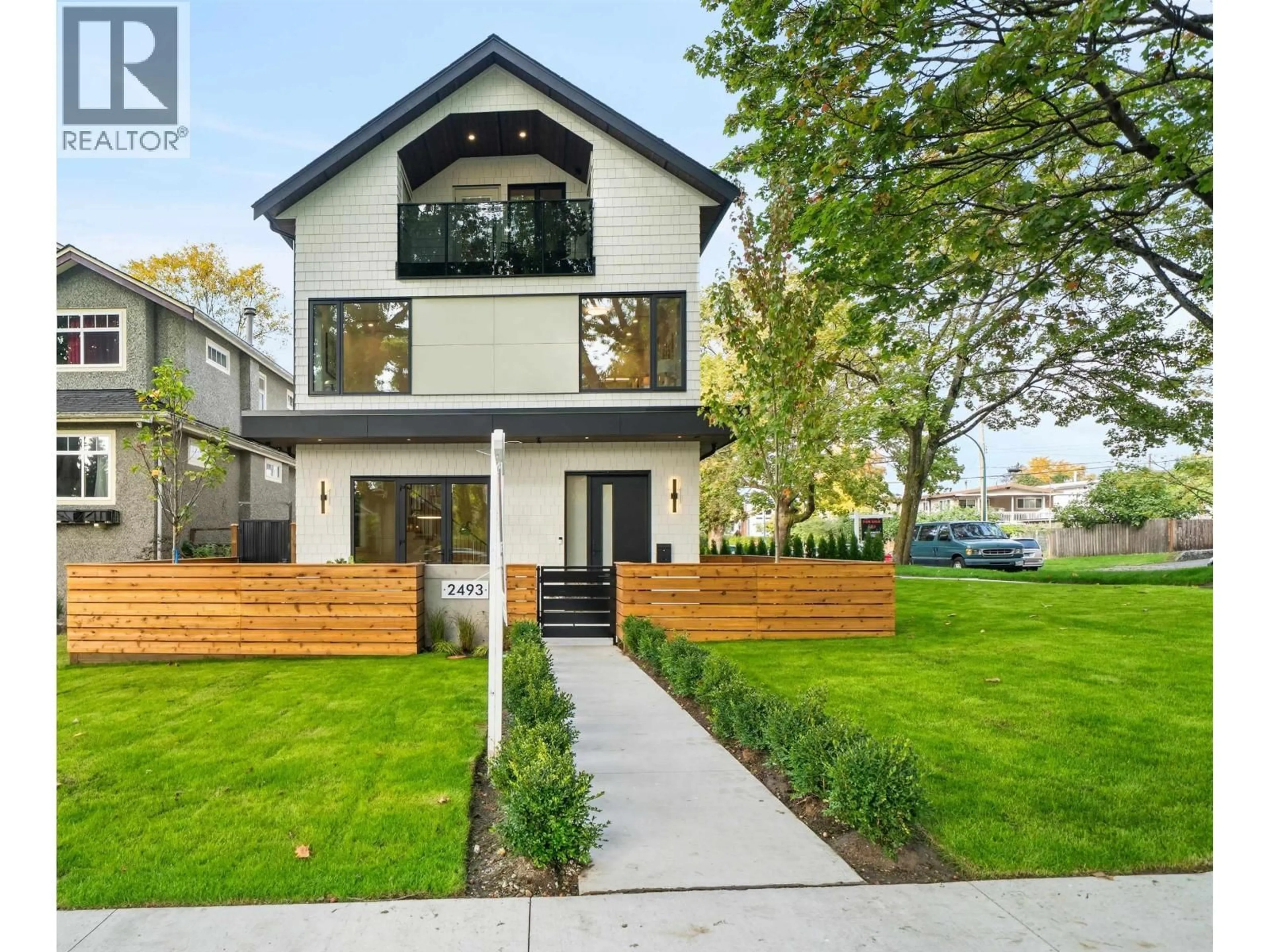 Home with vinyl exterior material, street for 2493 ETON STREET, Vancouver British Columbia V5K1J6