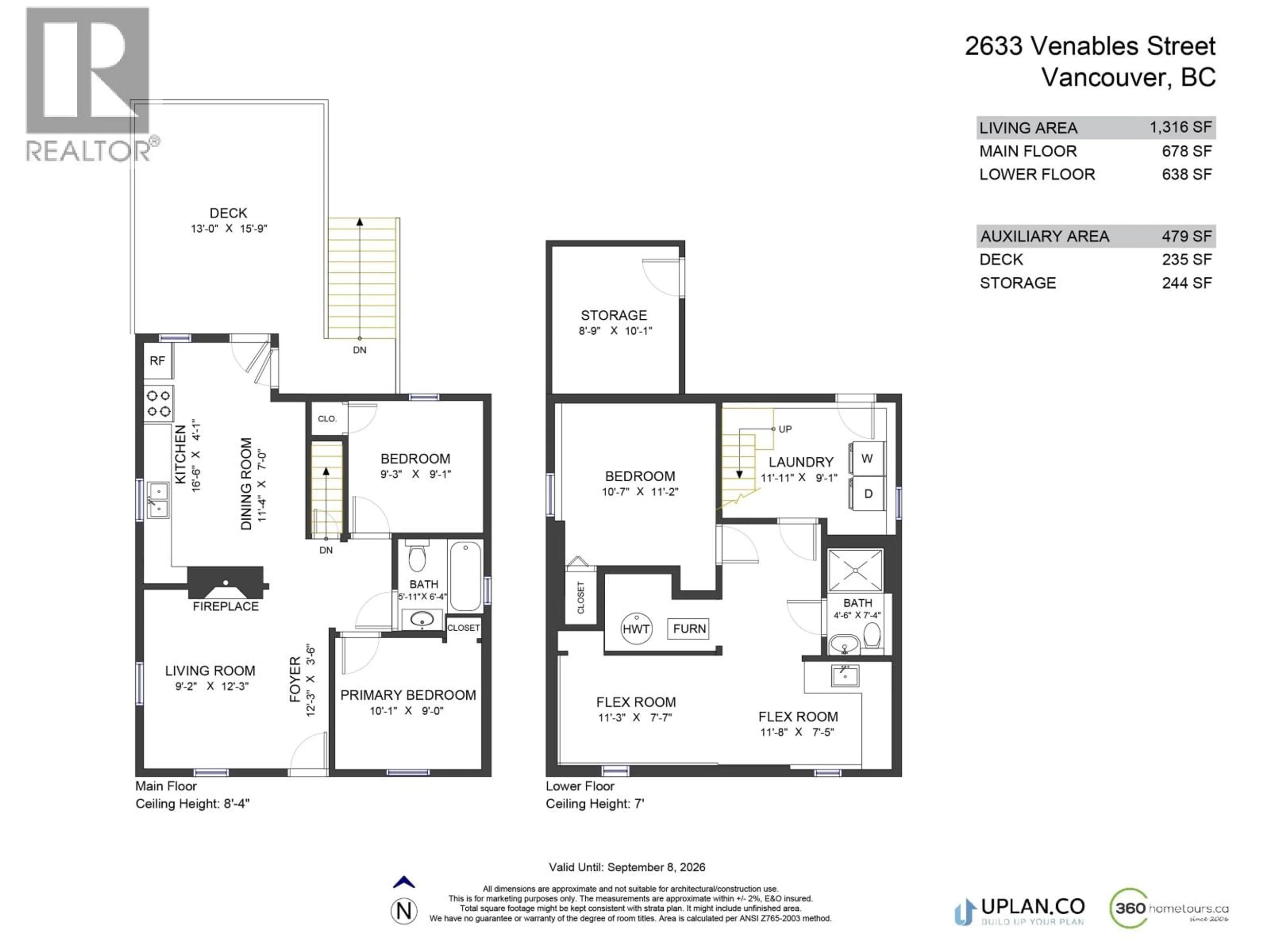 Floor plan for 2633 VENABLES STREET, Vancouver British Columbia V5K2R4