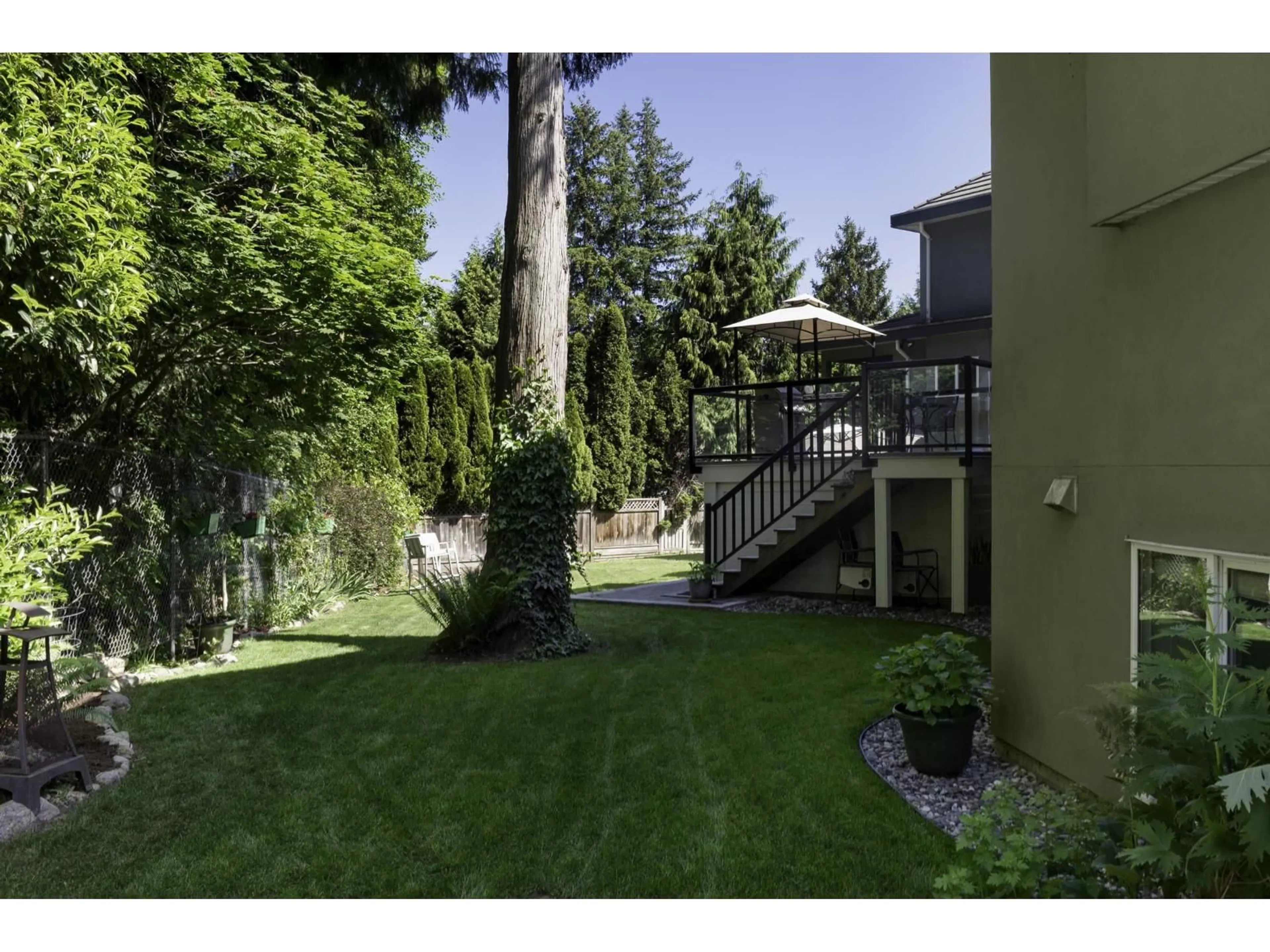 Patio, forest/trees view for 10172 159, Surrey British Columbia V4N5R5