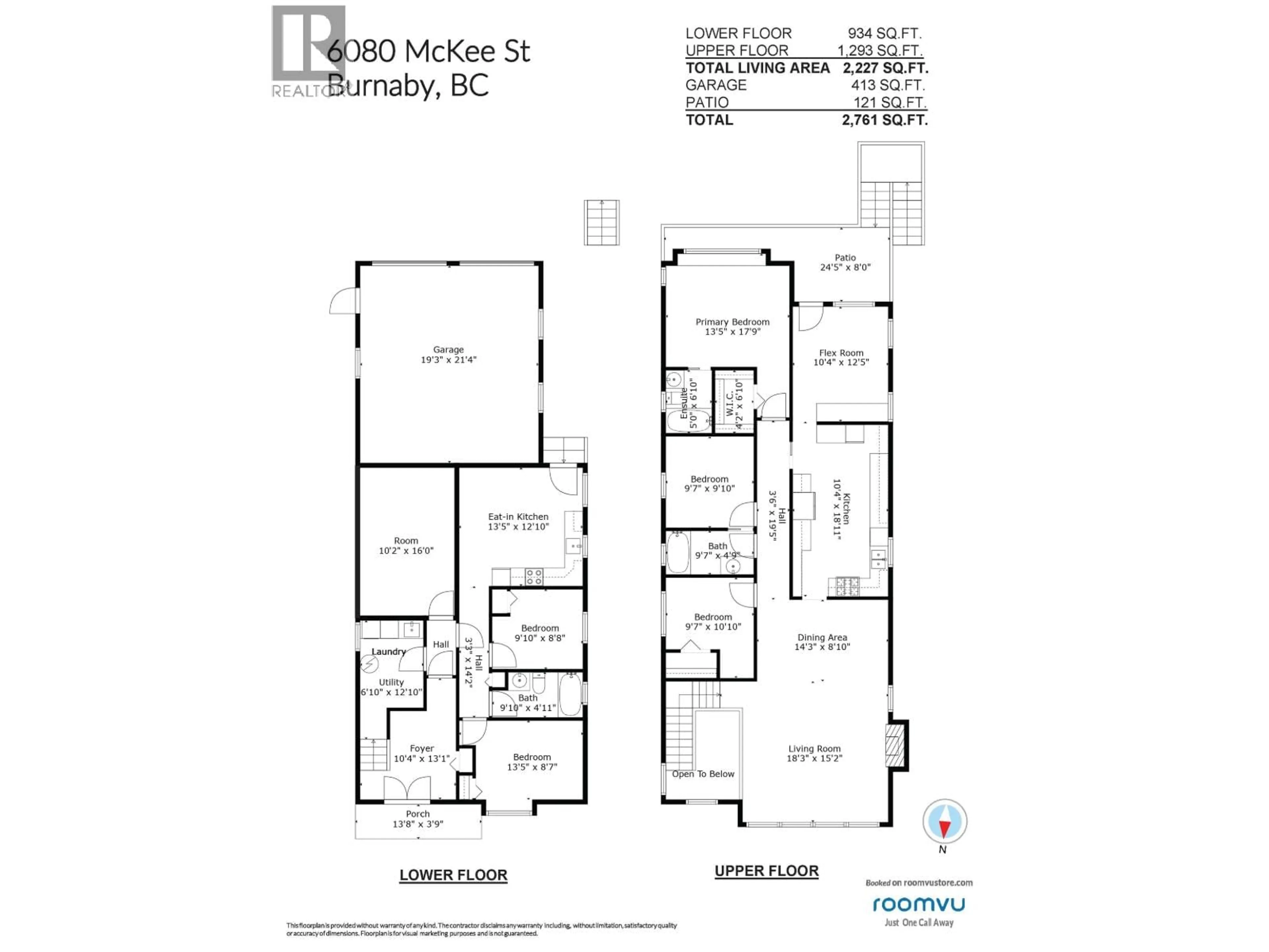 Floor plan for 6080 MCKEE STREET, Burnaby British Columbia V5J2V5