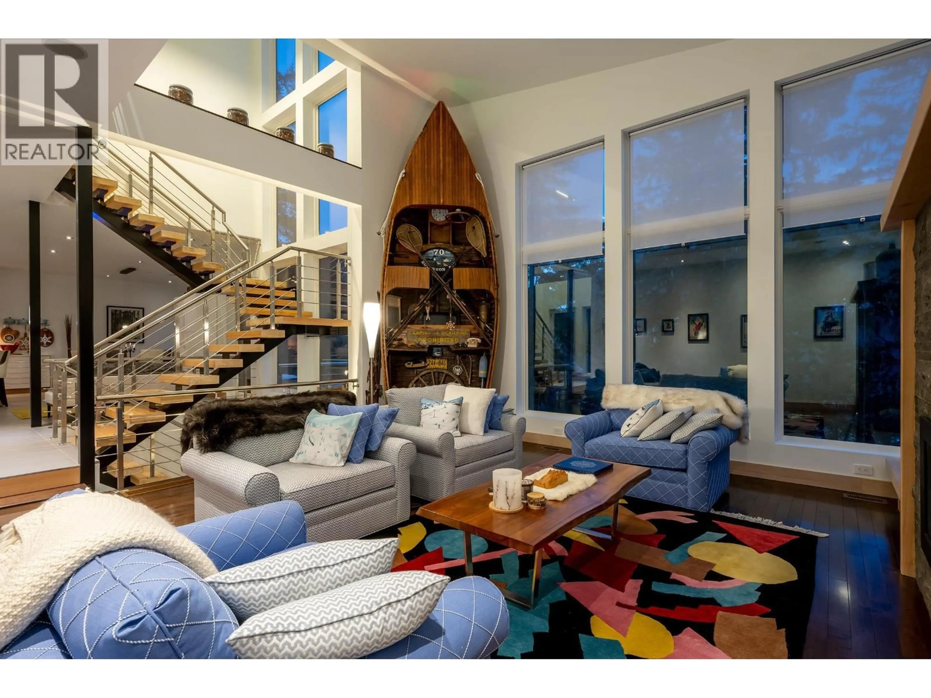 Living room with furniture, unknown for 5221 JORDAN LANE, Whistler British Columbia V8E1J5