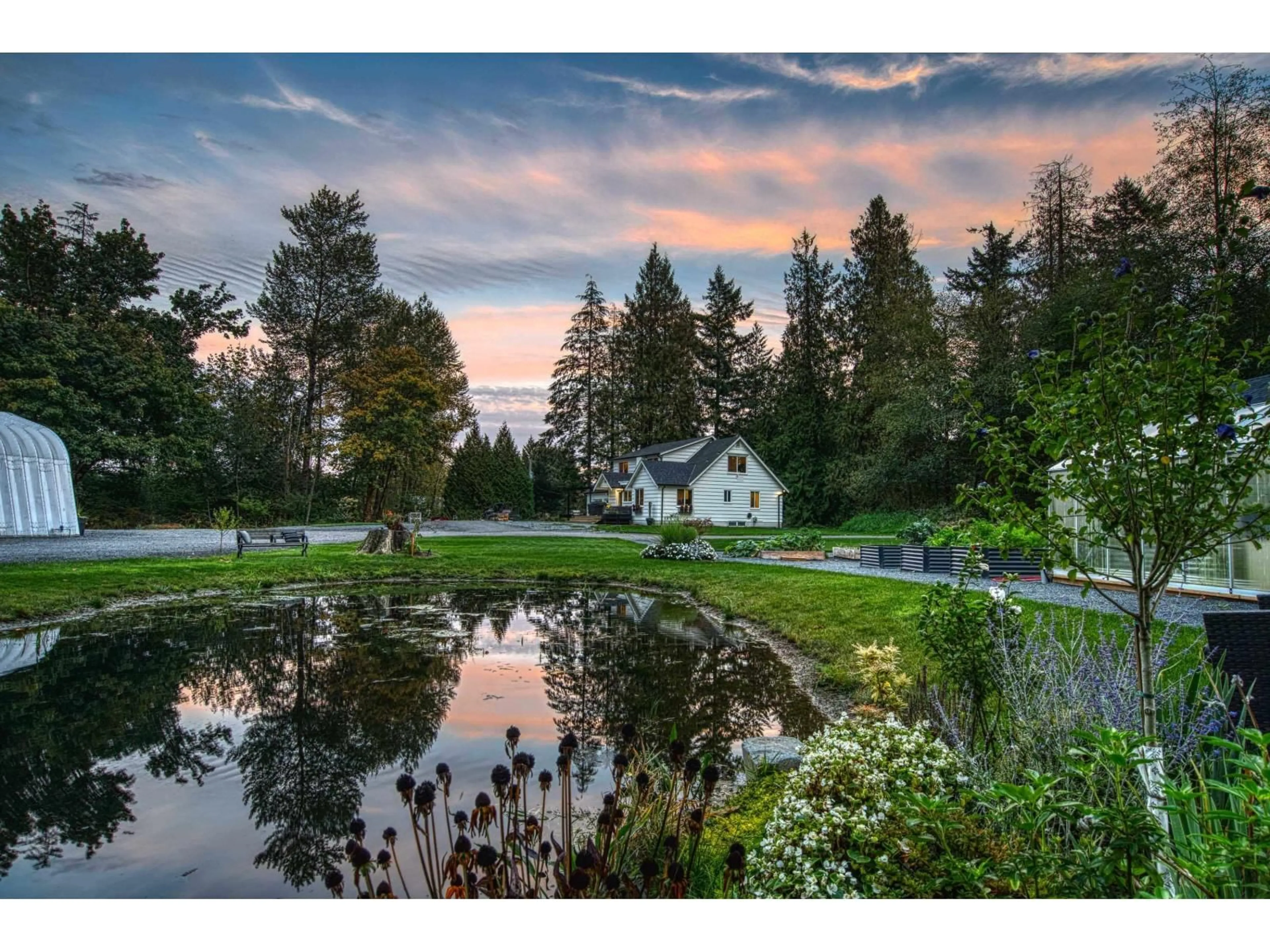A pic from outside/outdoor area/front of a property/back of a property/a pic from drone, water/lake/river/ocean view for 27591 40, Langley British Columbia V4W1V8