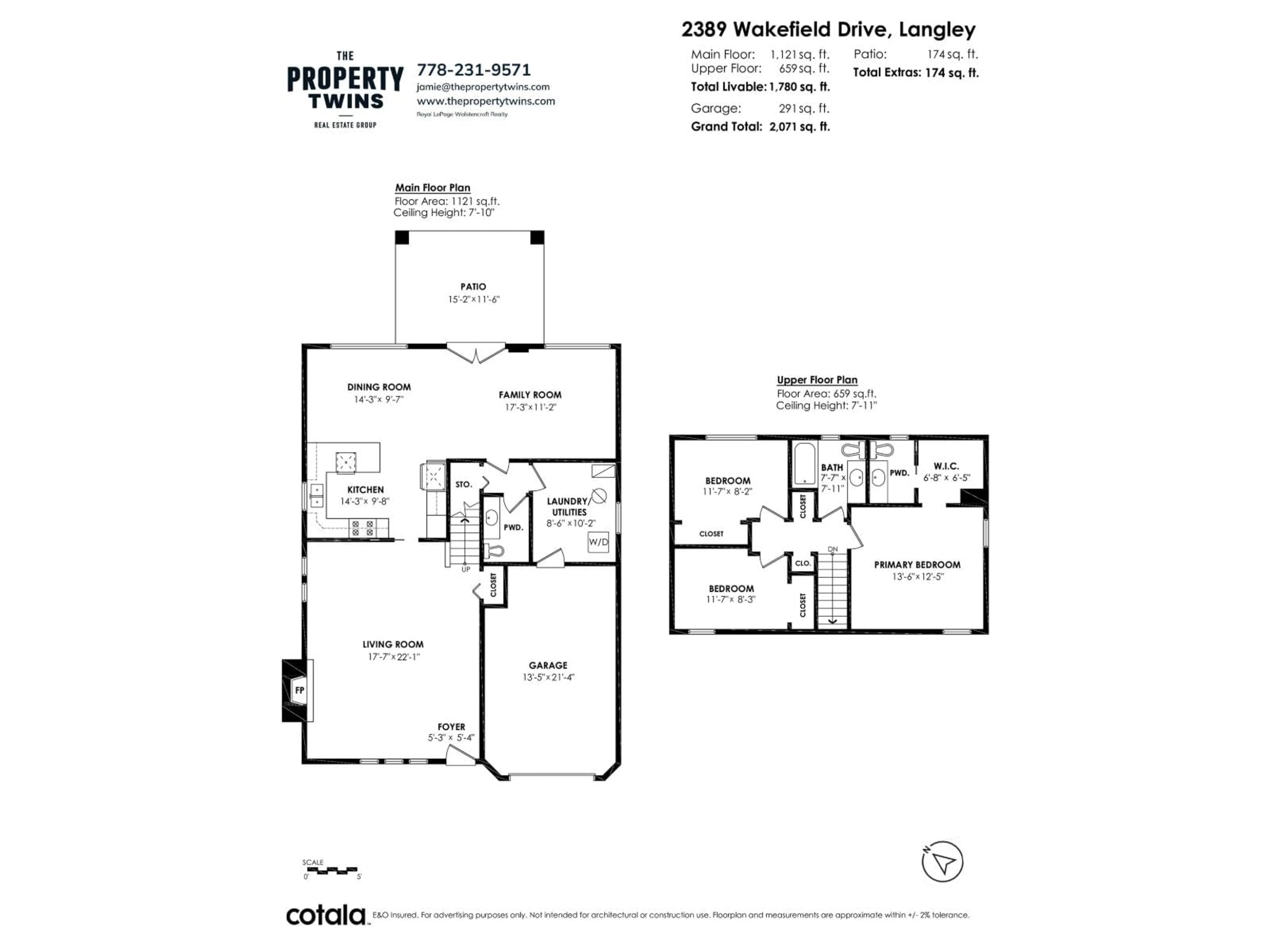 Floor plan for 2389 WAKEFIELD, Langley British Columbia V2Y1B3
