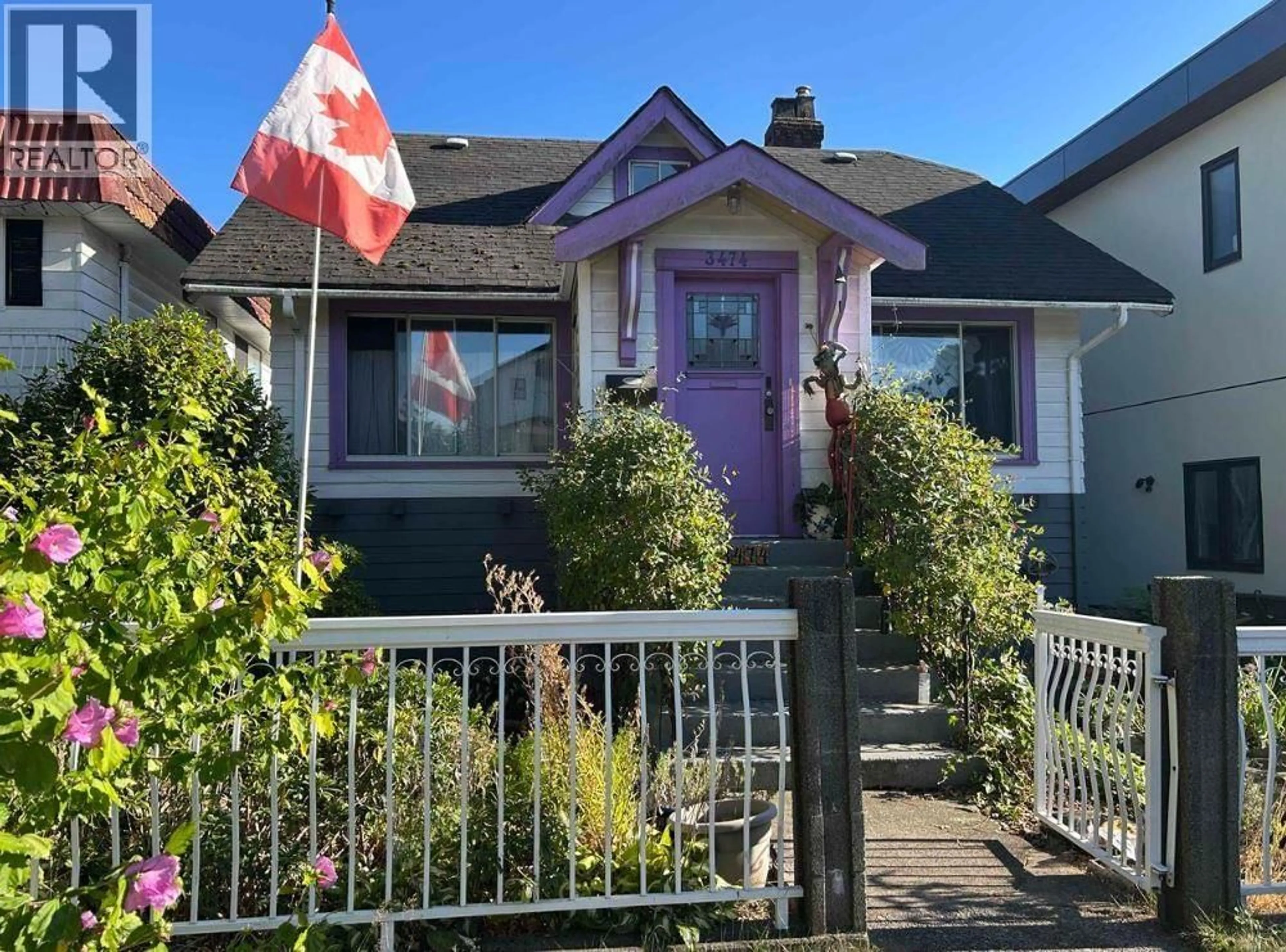 Home with vinyl exterior material, street for 3474 FRANKLIN STREET, Vancouver British Columbia V5K1Y3