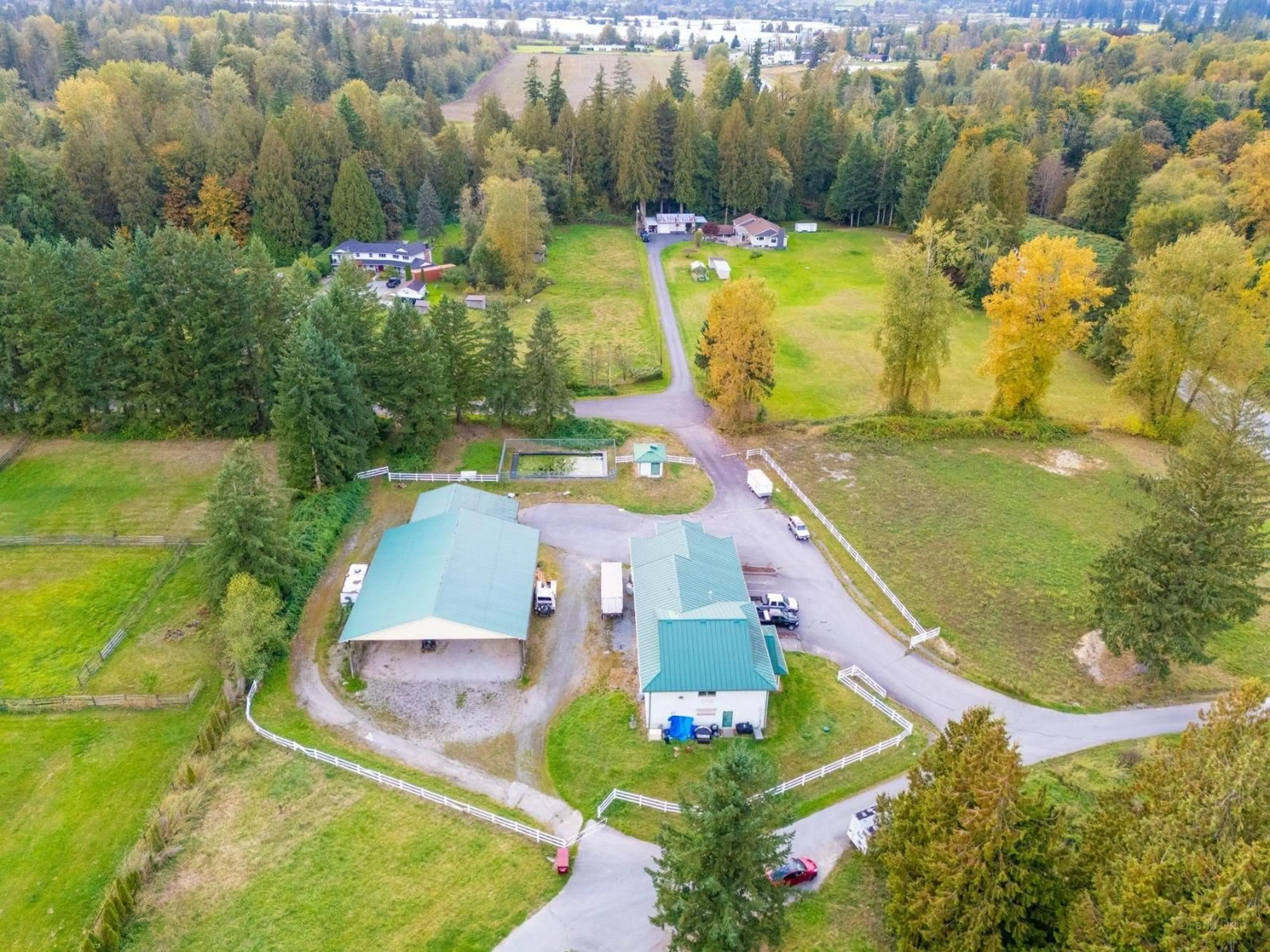 A pic from outside/outdoor area/front of a property/back of a property/a pic from drone, unknown for 22970 NO 10 HWY, Langley British Columbia V2Y2J7