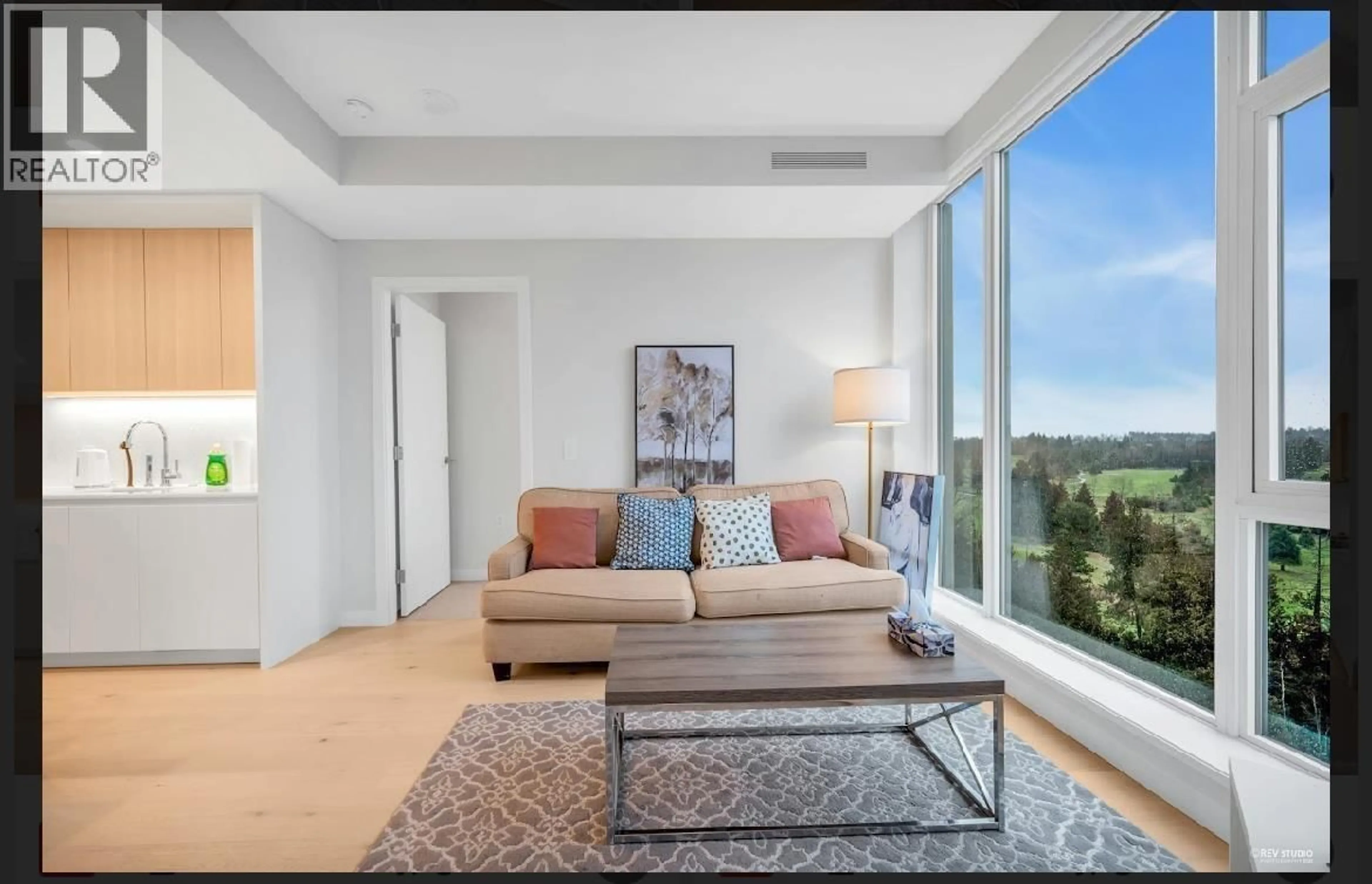 Living room with furniture, unknown for 1304 - 7433 CAMBIE STREET, Vancouver British Columbia V6P0J8