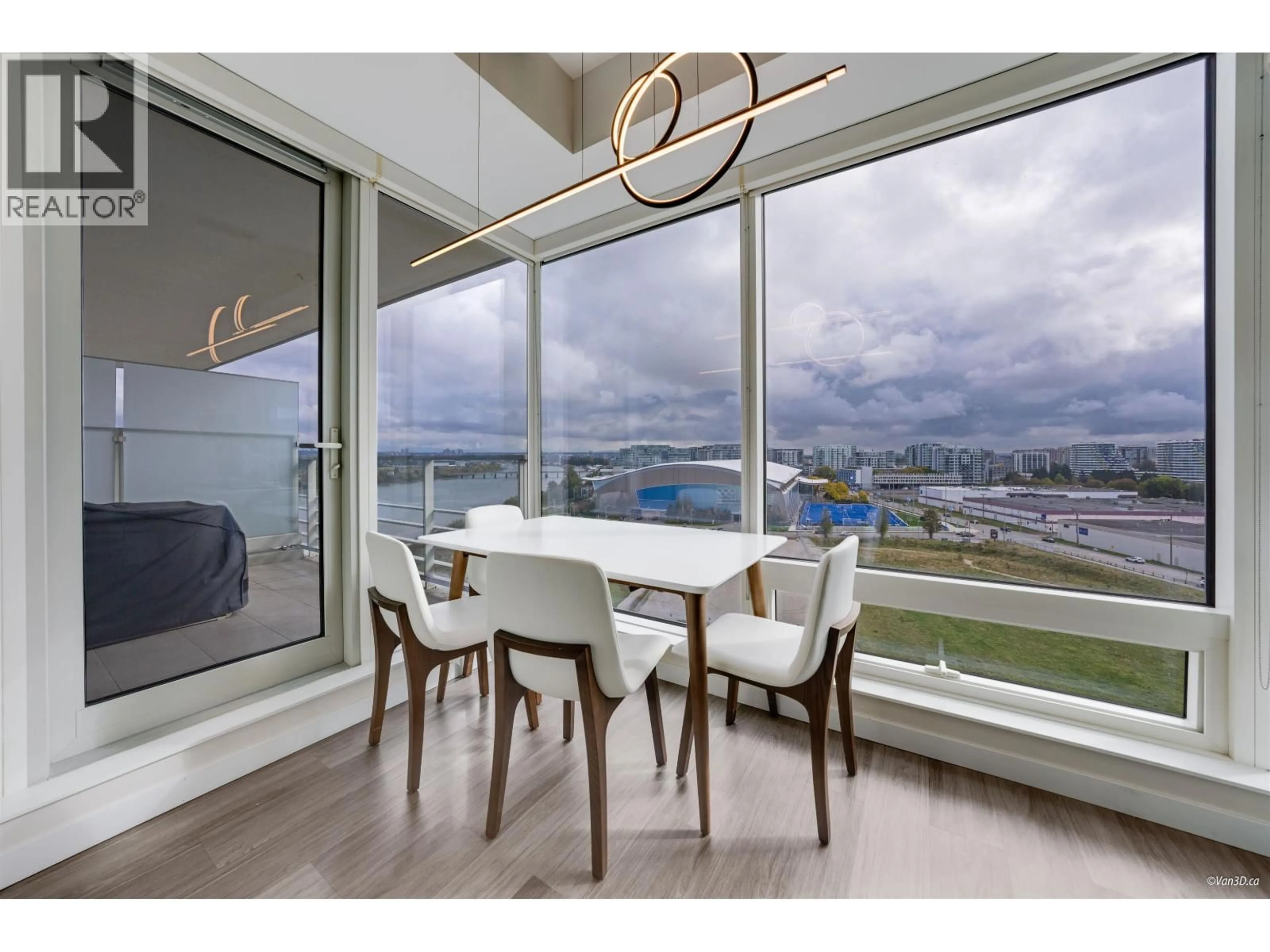 Dining room, wood/laminate floor for 1003 - 5111 BRIGHOUSE WAY, Richmond British Columbia V7C0A6