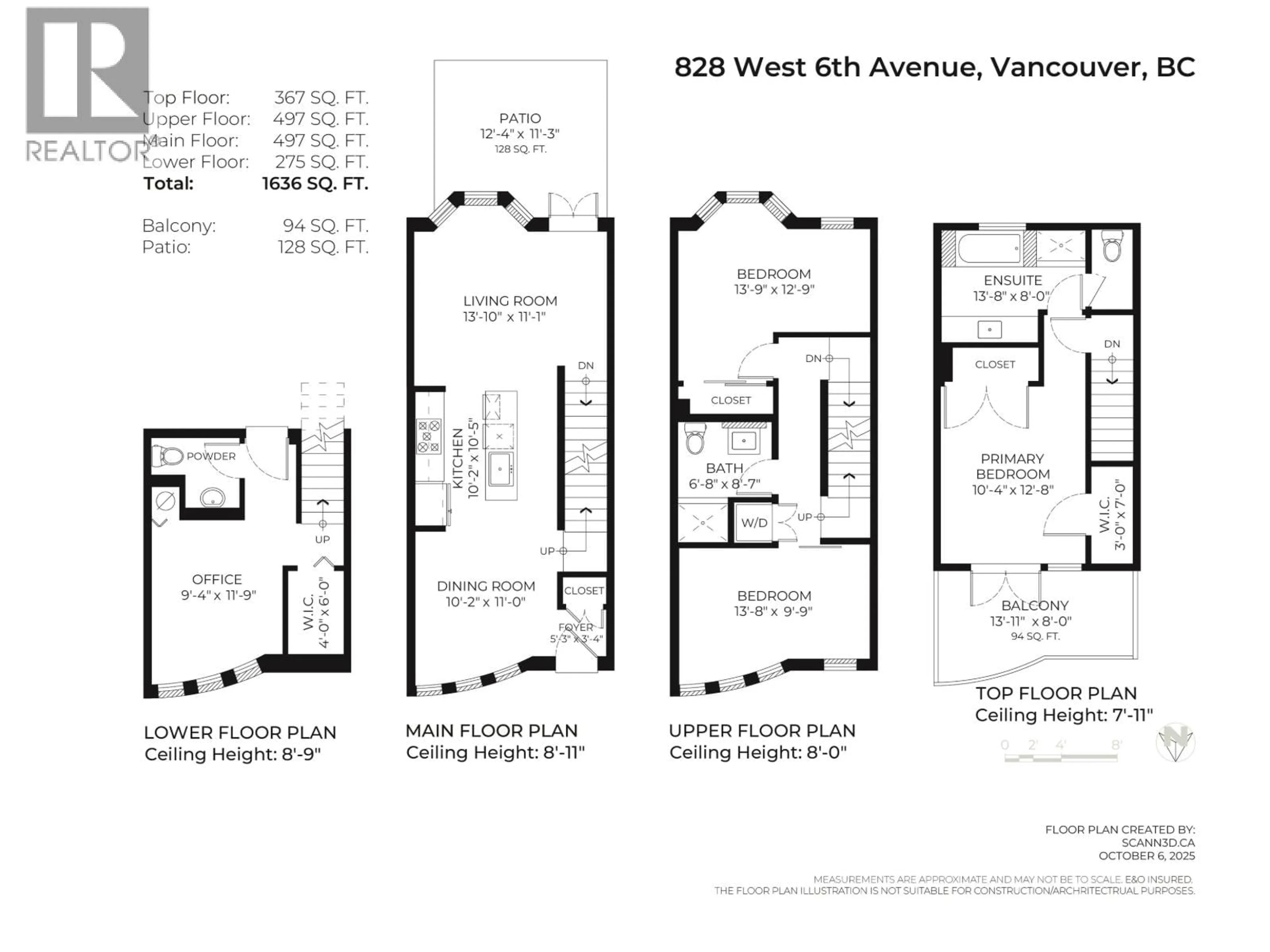 Floor plan for 828 6TH AVENUE, Vancouver British Columbia V5Z1A6