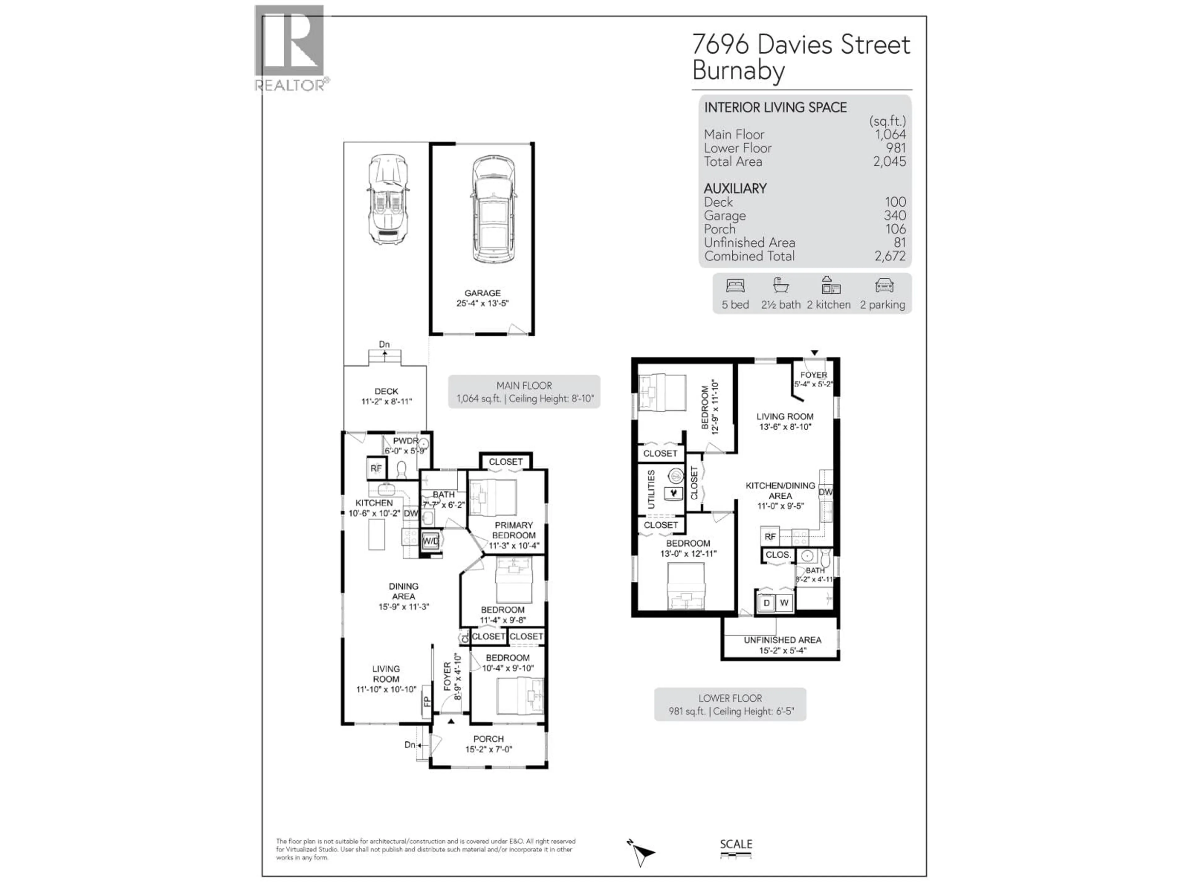 Floor plan for 7696 DAVIES STREET, Burnaby British Columbia V3N3H4