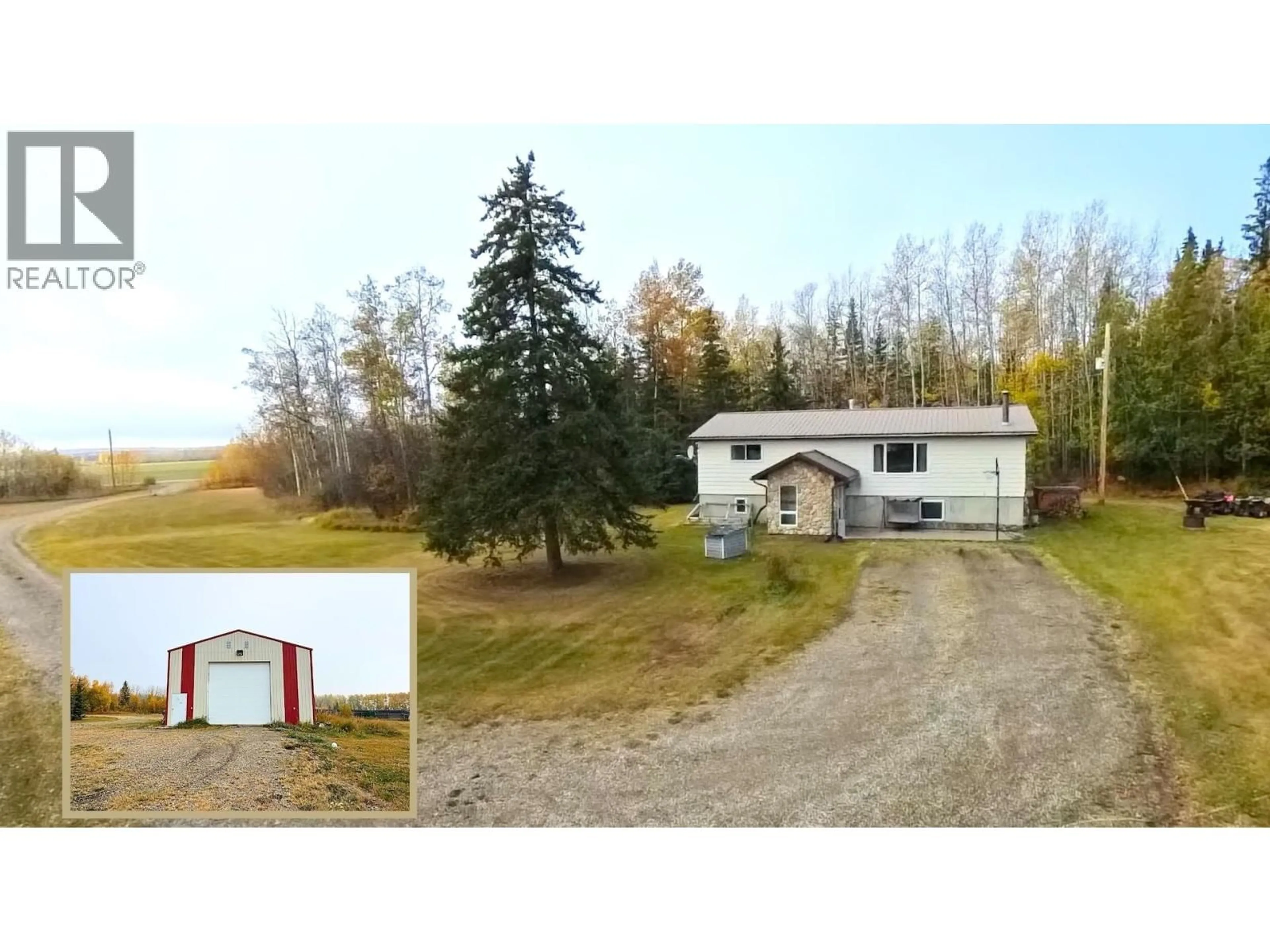 A pic from outside/outdoor area/front of a property/back of a property/a pic from drone, building for 13290 GOLATA CREEK ROAD, Cecil Lake British Columbia V0C1G0