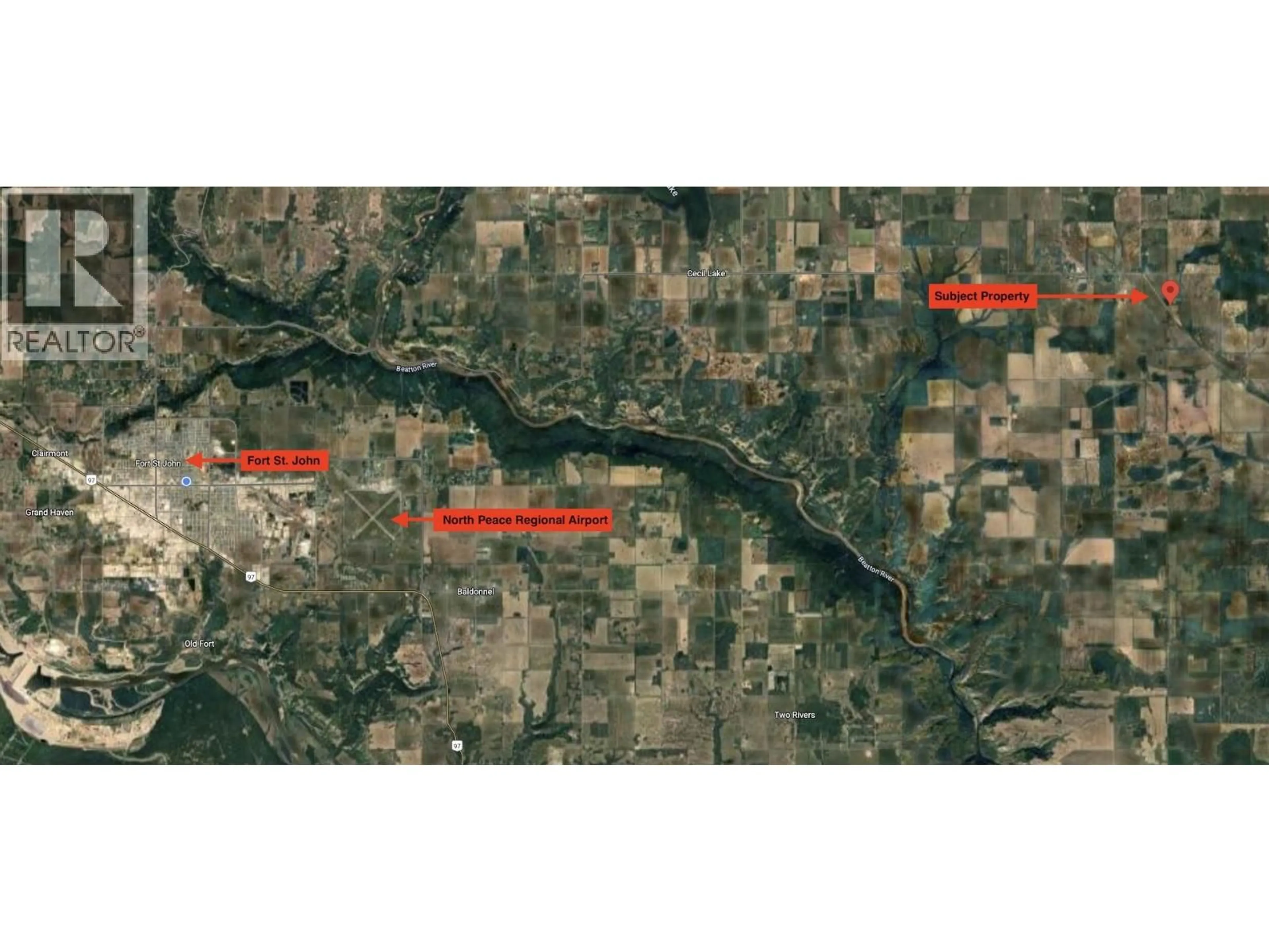 Picture of a map for 13290 GOLATA CREEK ROAD, Cecil Lake British Columbia V0C1G0