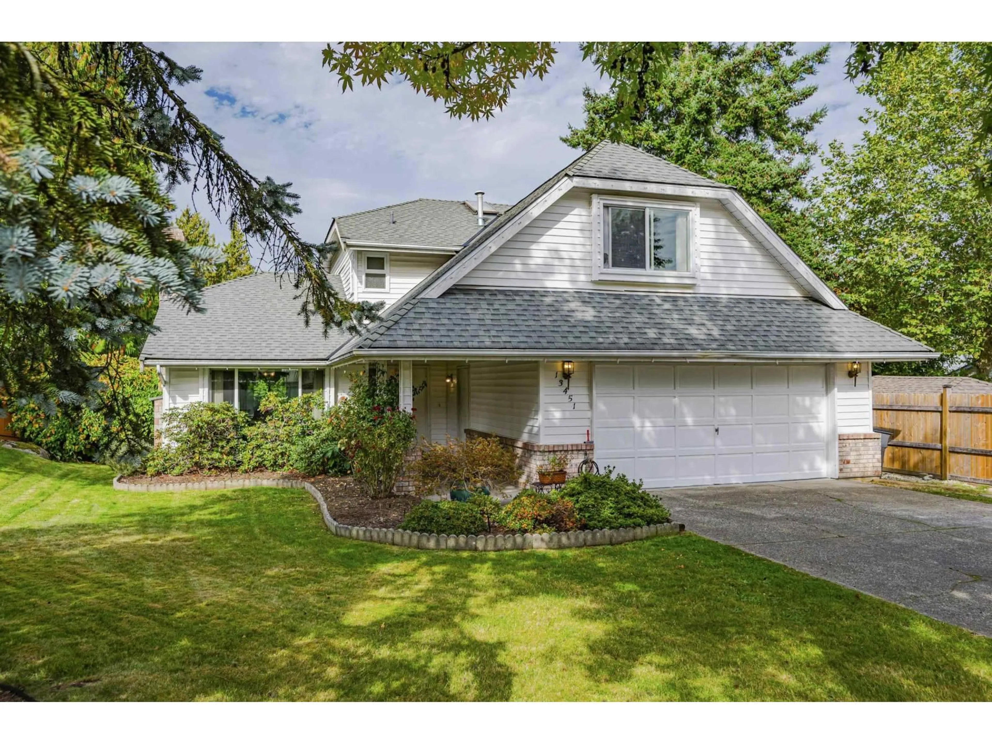 Home with vinyl exterior material, street for 13451 60A, Surrey British Columbia V3X1M1