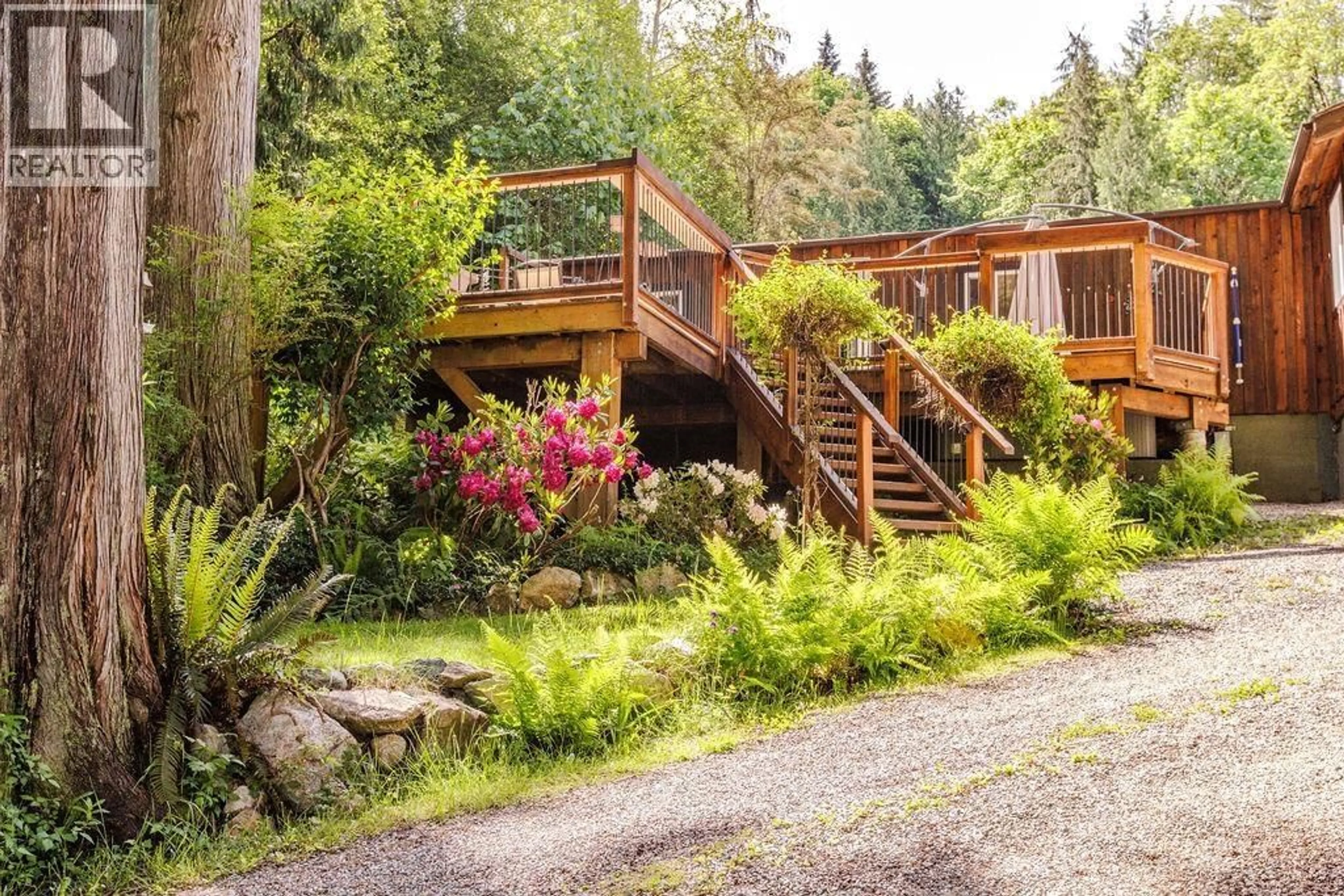 Patio, forest/trees view for 5751 TILLICUM BAY ROAD, Sechelt British Columbia V7Z0C7