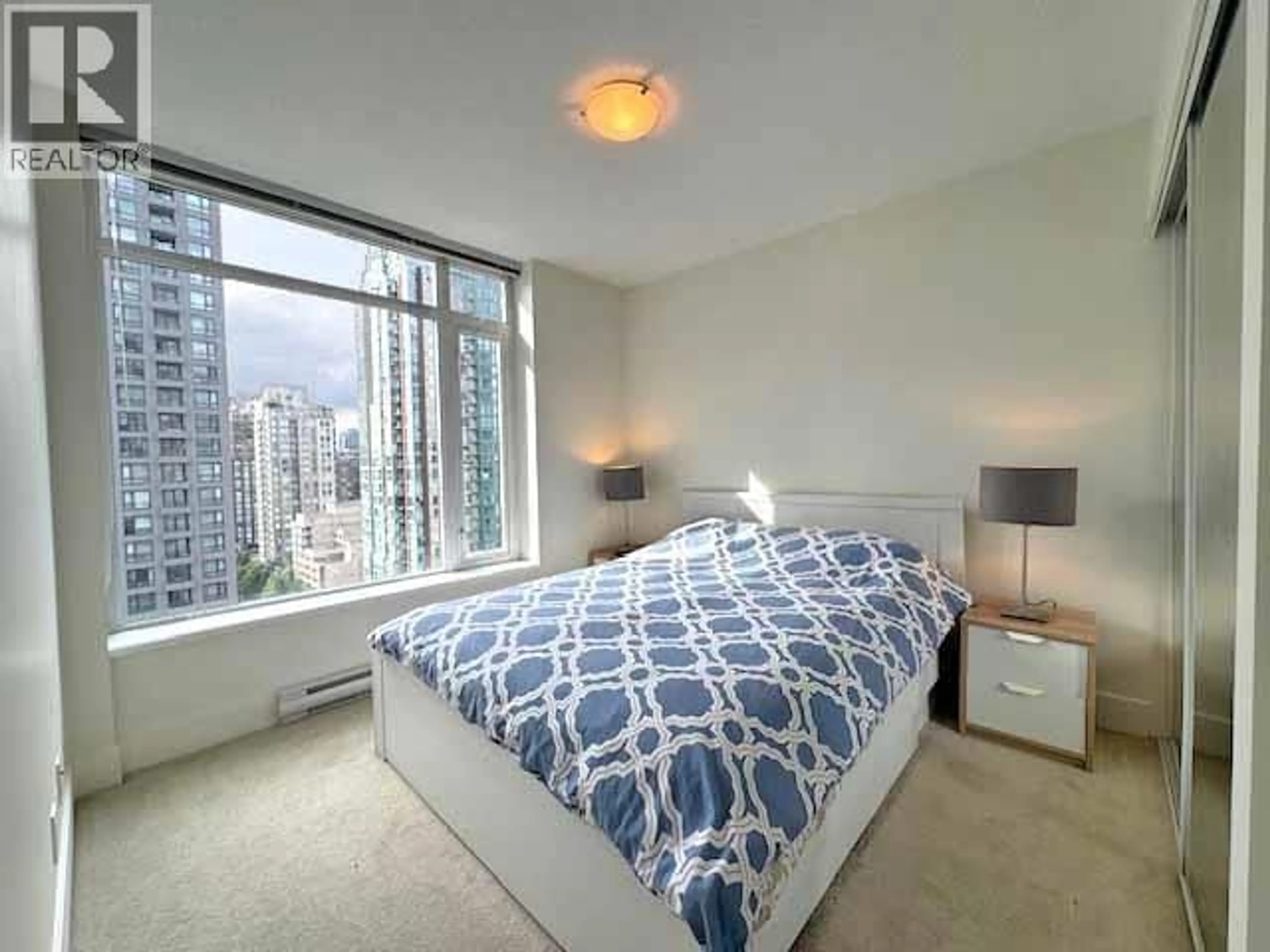 Bedroom with bed, carpet floor for 1709 - 888 HOMER STREET, Vancouver British Columbia V6B0H7