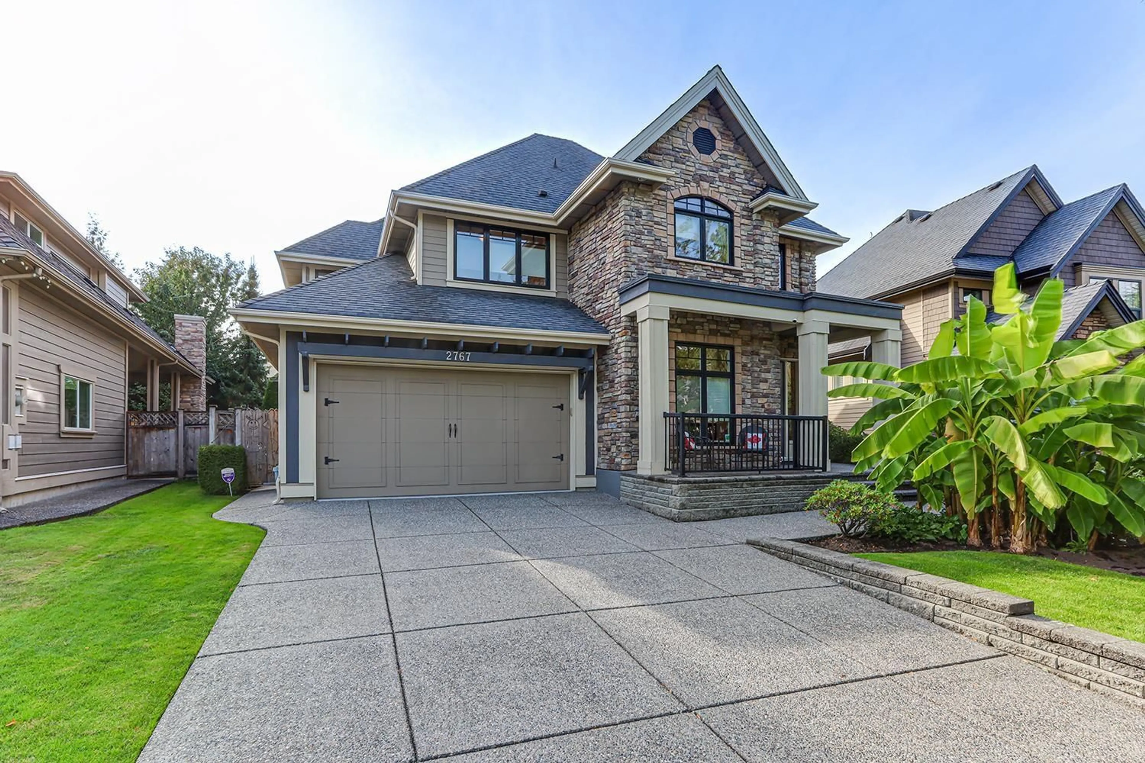 Home with brick exterior material, street for 2767 162, Surrey British Columbia V8S8E4