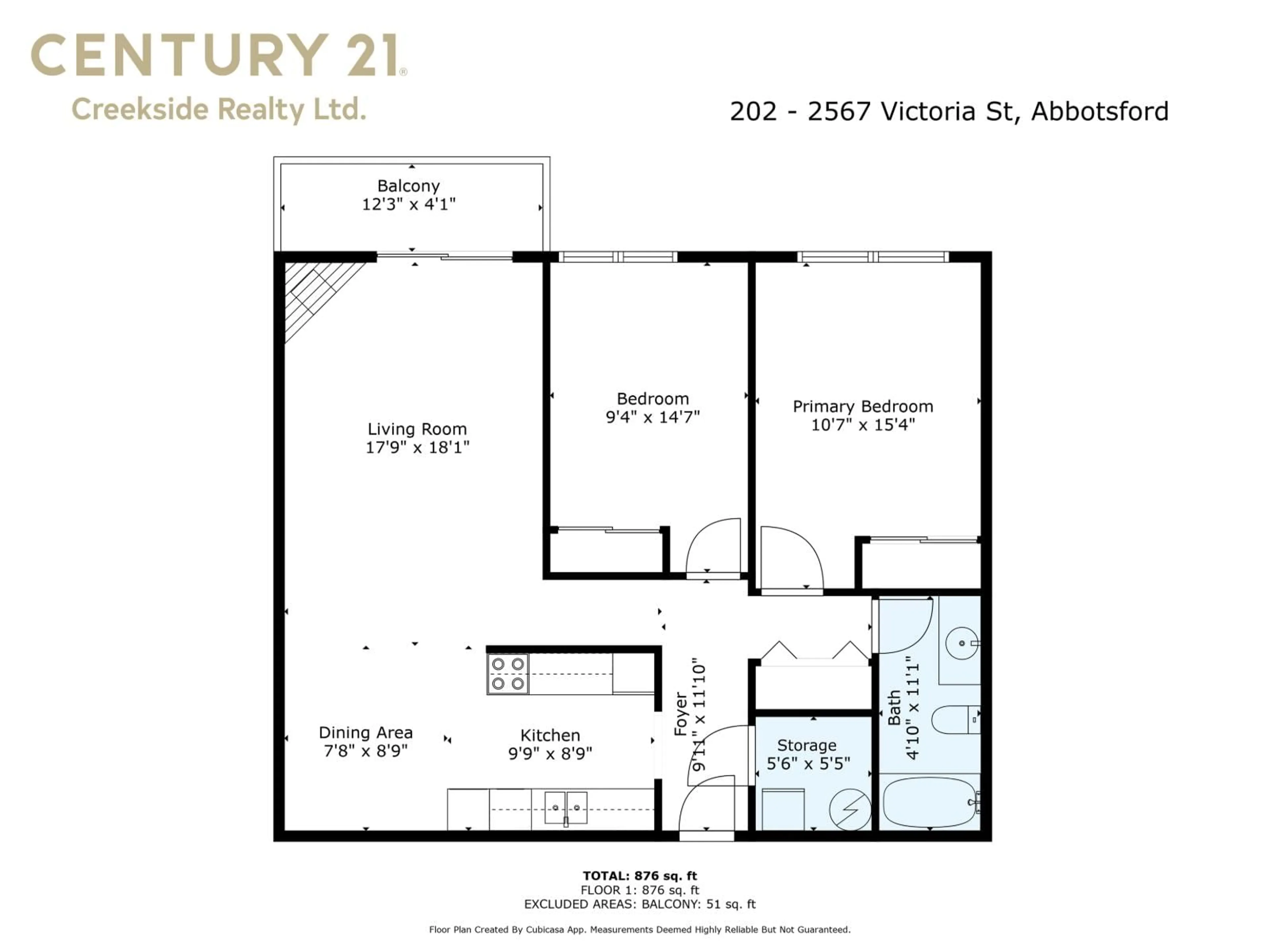 Floor plan for 202 - 2567 VICTORIA, Abbotsford British Columbia V2T2T4