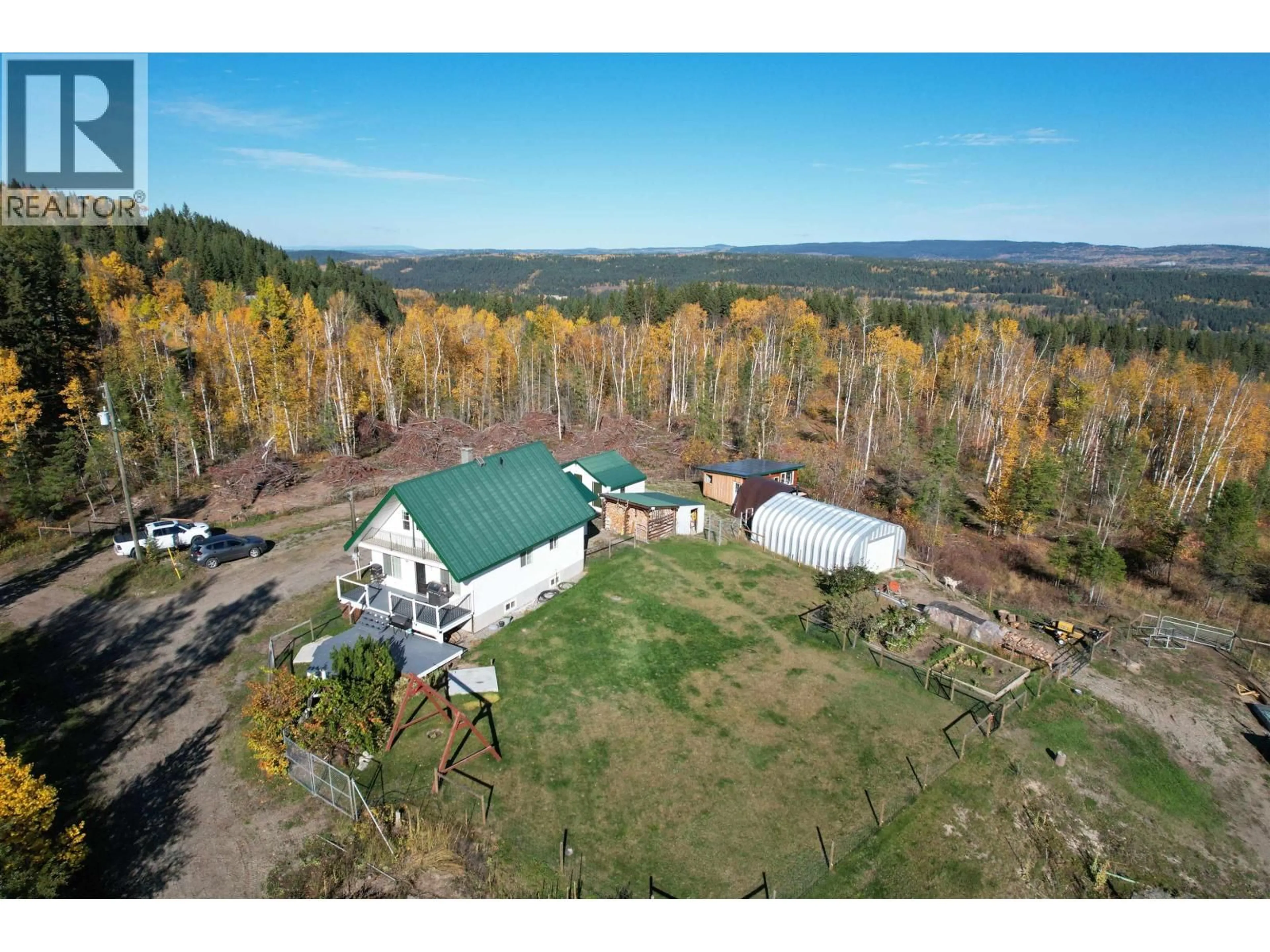 A pic from outside/outdoor area/front of a property/back of a property/a pic from drone, unknown for 2061 HIGDON ROAD, Quesnel British Columbia V2J6J6