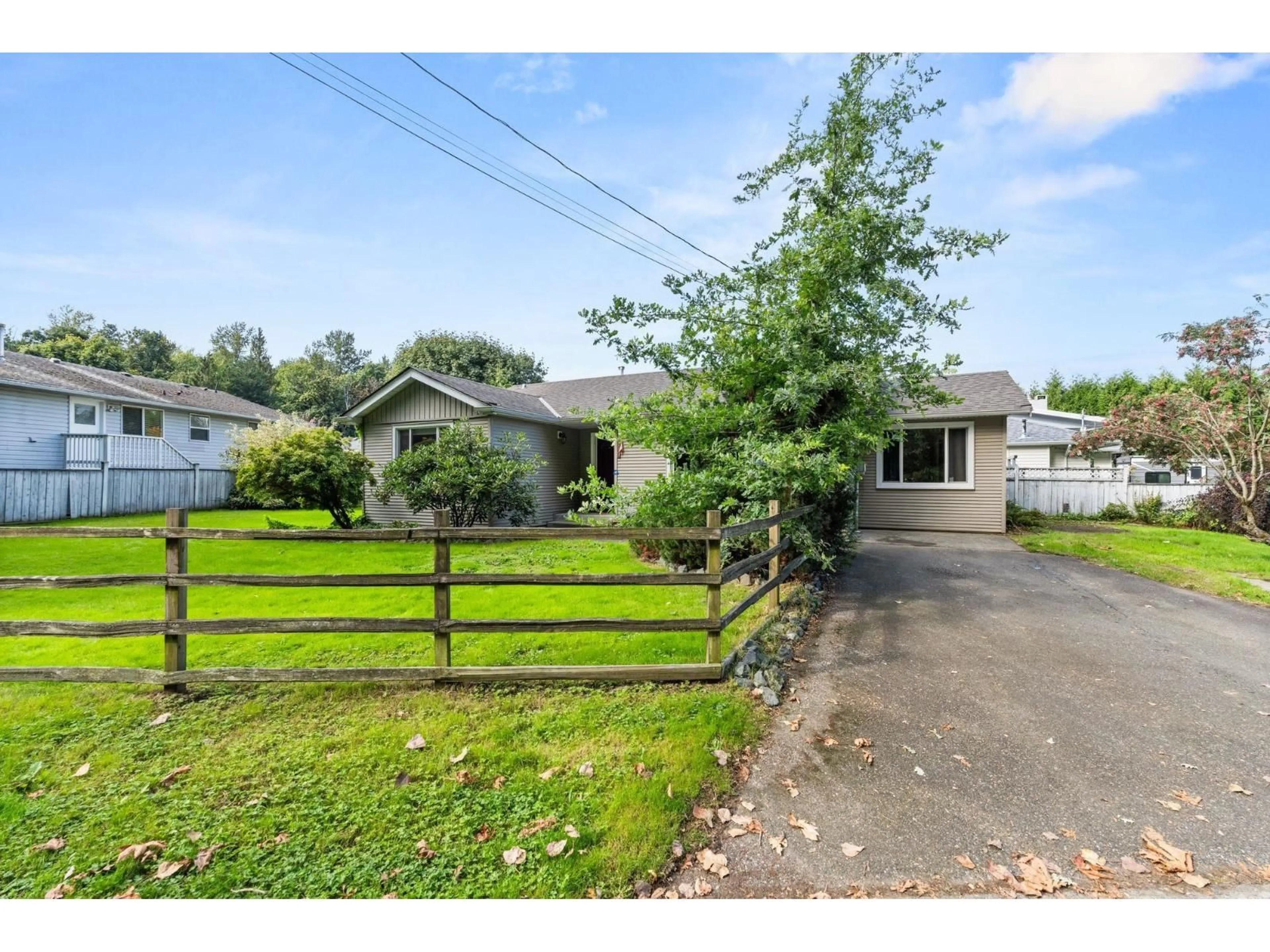 A pic from outside/outdoor area/front of a property/back of a property/a pic from drone, street for 46915 QUARRY ROAD, Chilliwack British Columbia V2P7Z1