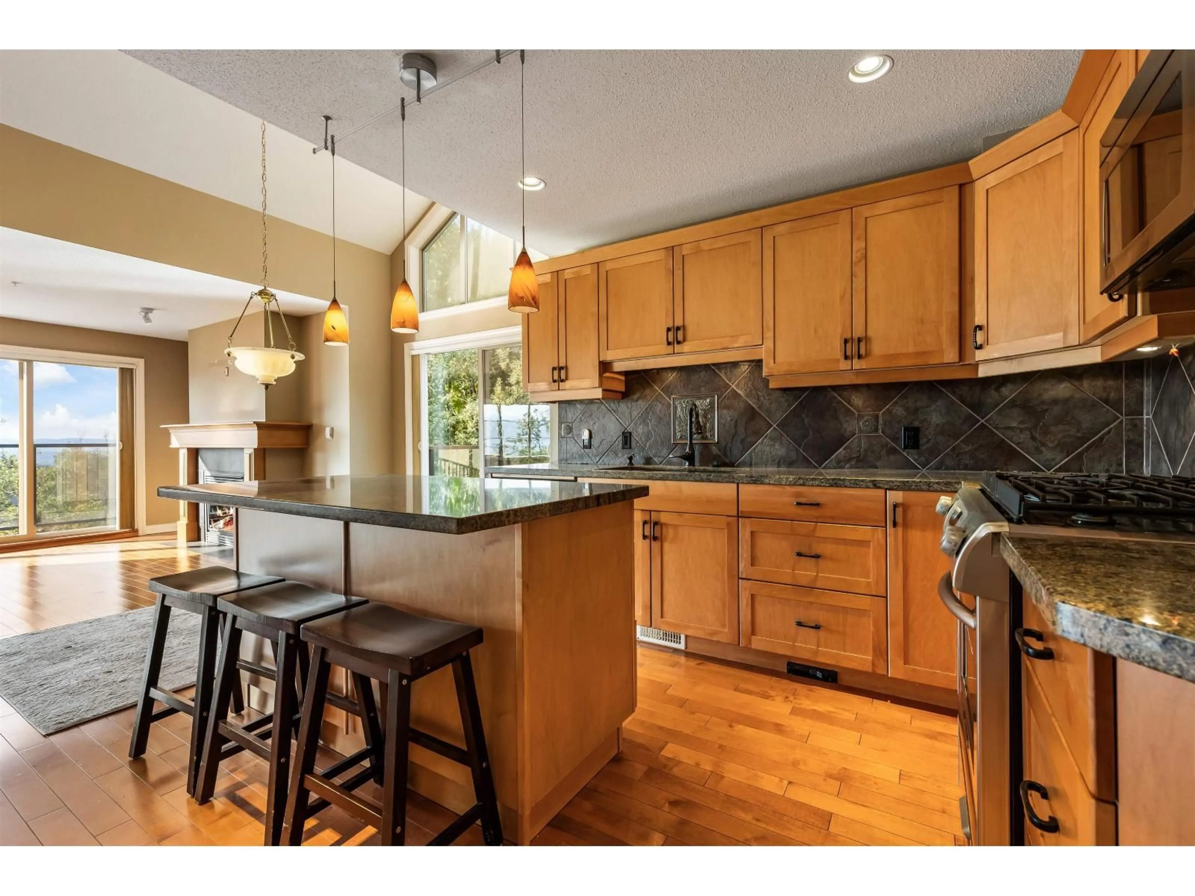 Open concept kitchen, wood/laminate floor for 35 - 35931 EMPRESS, Abbotsford British Columbia V3G2M8