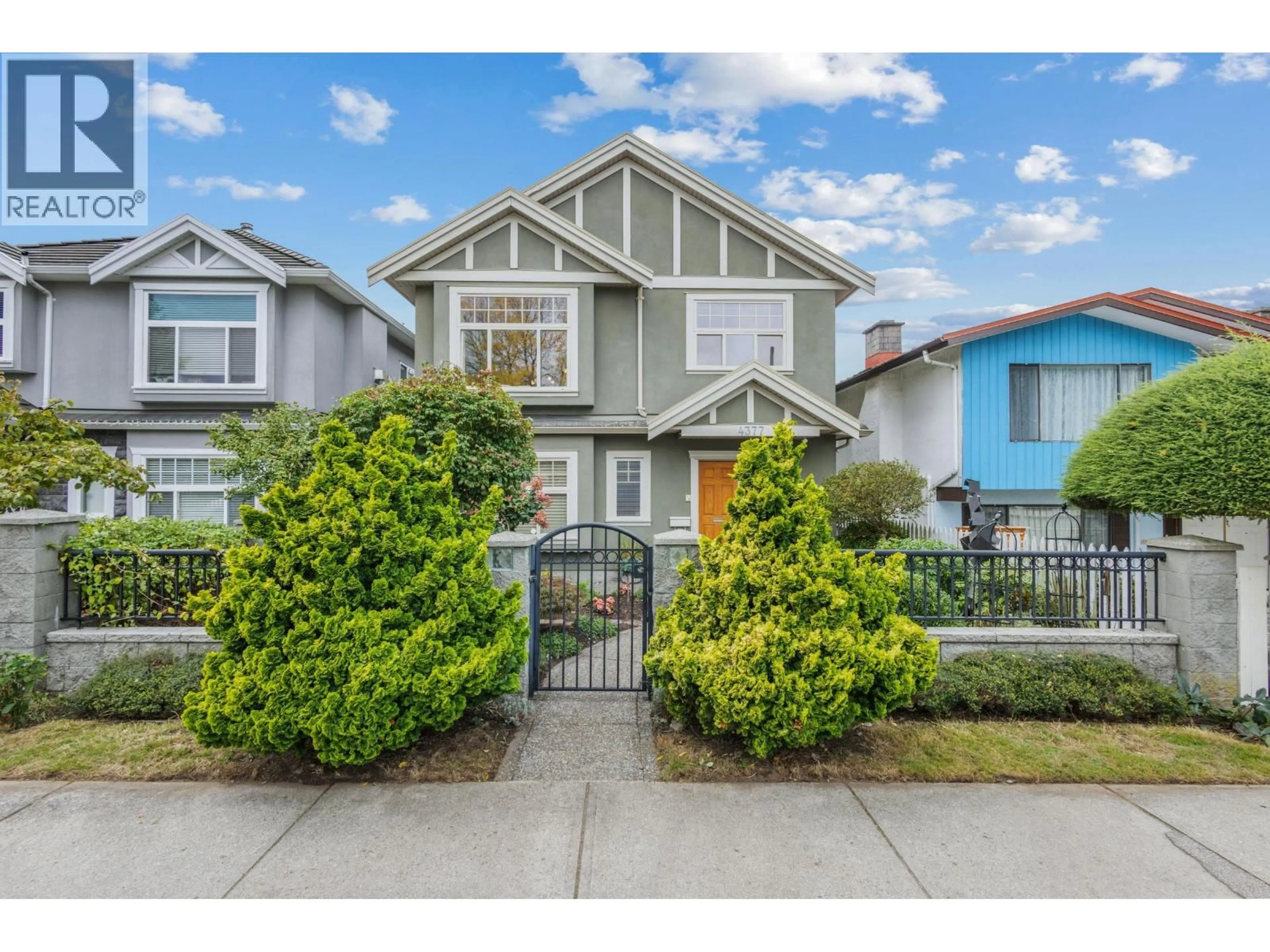 Home with vinyl exterior material, street for 4377 INVERNESS STREET, Vancouver British Columbia V5V4X1