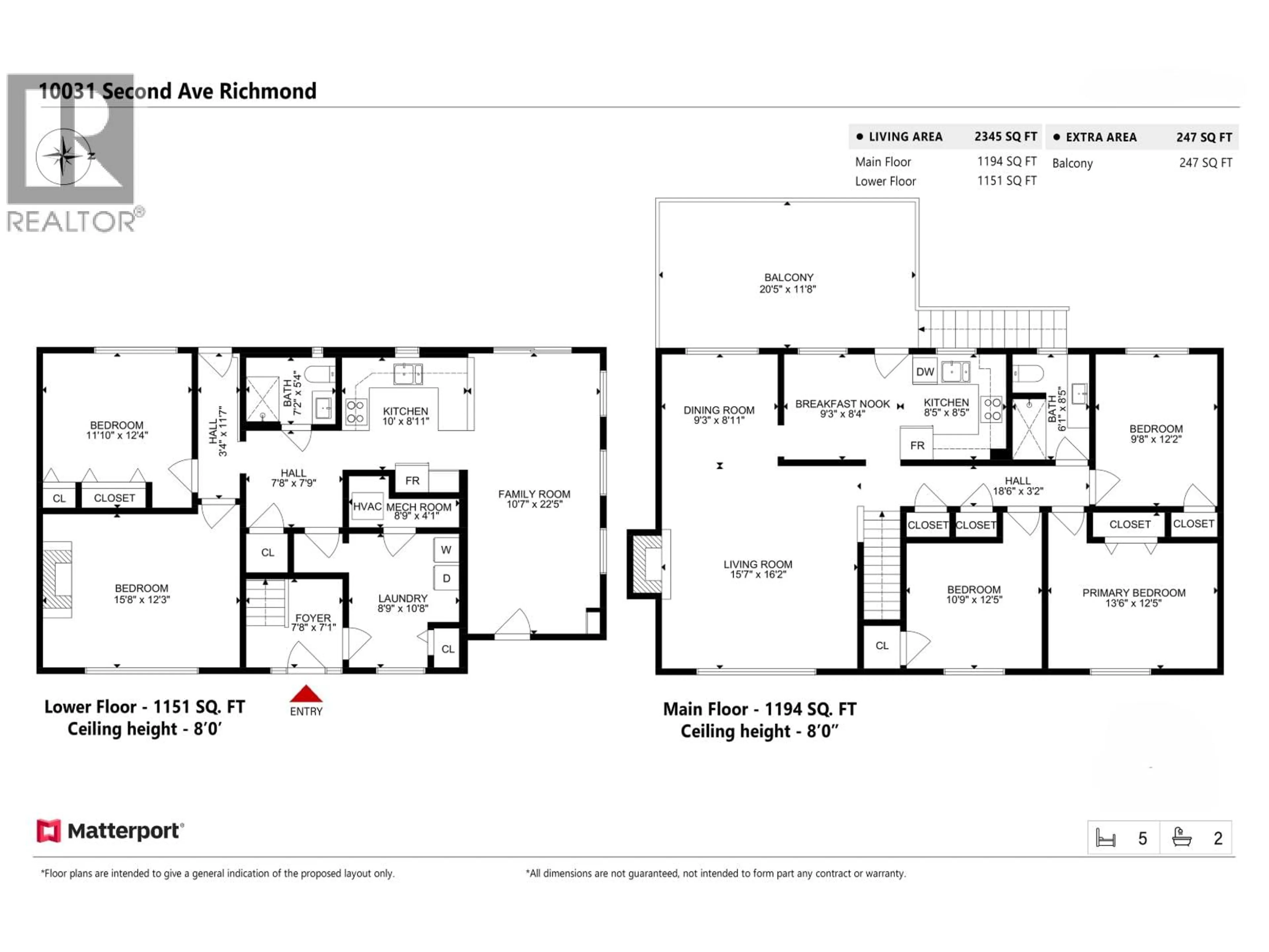 Floor plan for 10031 2ND AVENUE, Richmond British Columbia V7E1V6