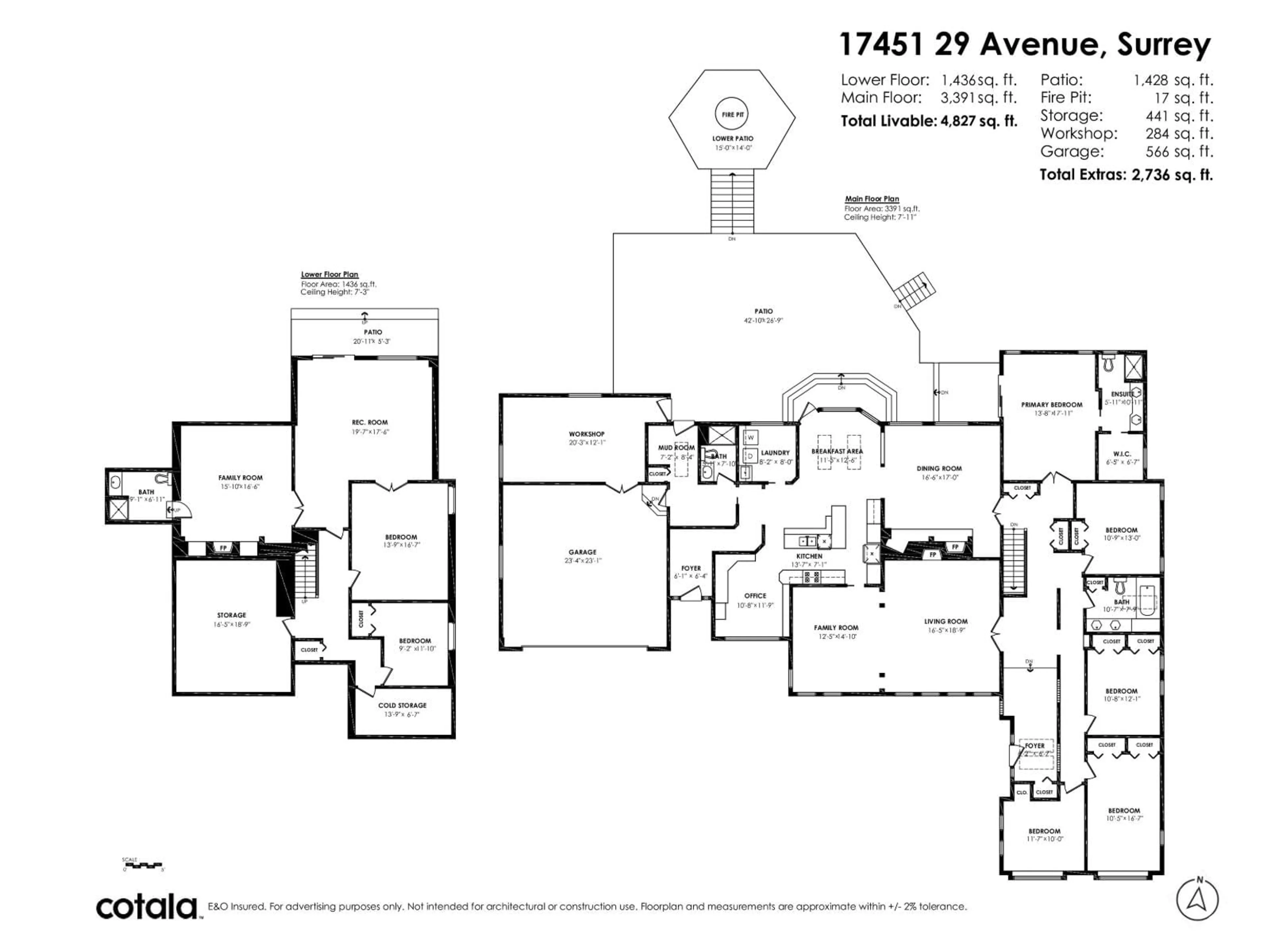Floor plan for 17451 29, Surrey British Columbia V3Z0E7