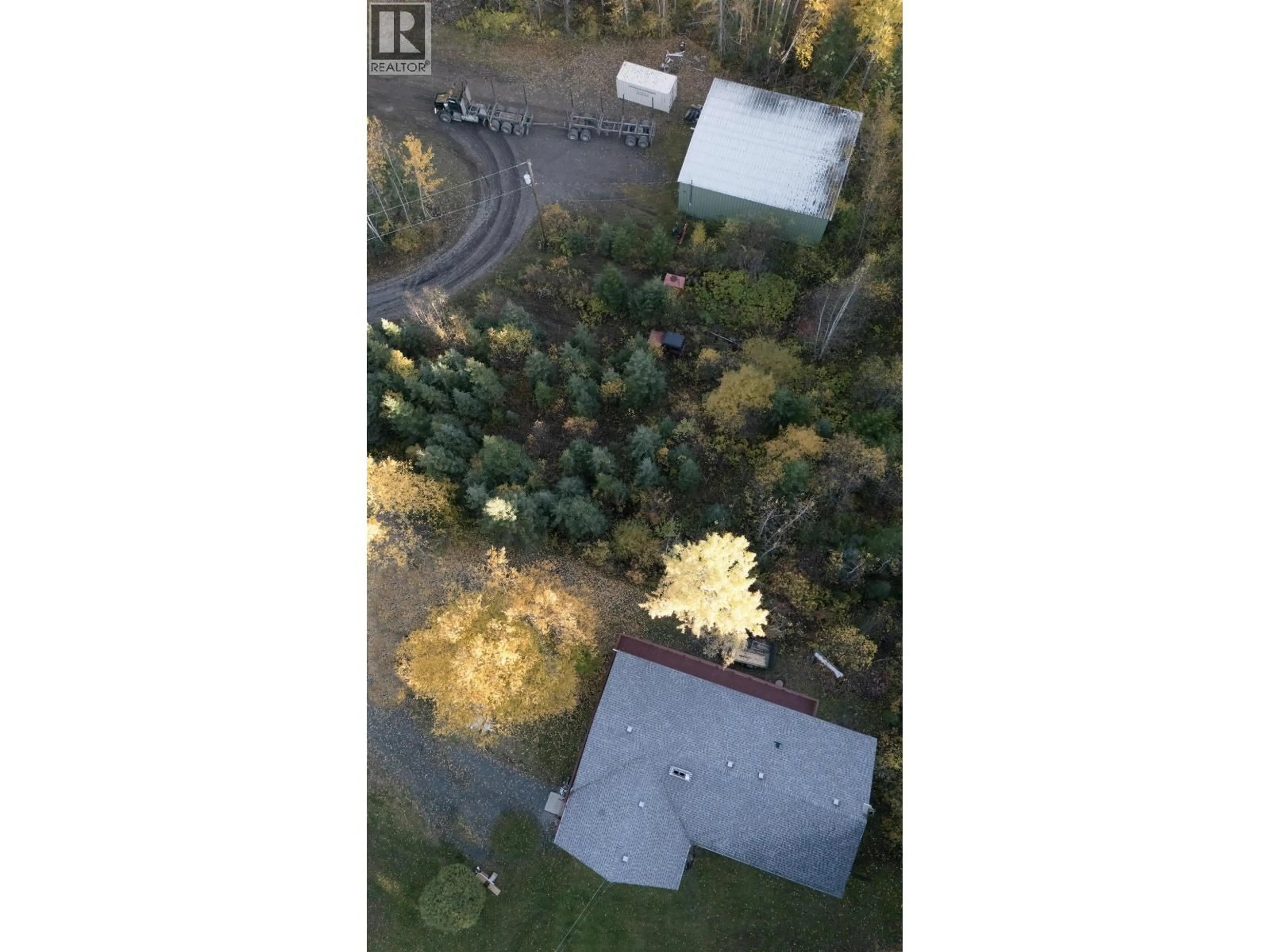 A pic from outside/outdoor area/front of a property/back of a property/a pic from drone, forest/trees view for 11915 GISCOME ROAD, Prince George British Columbia V2N6V6