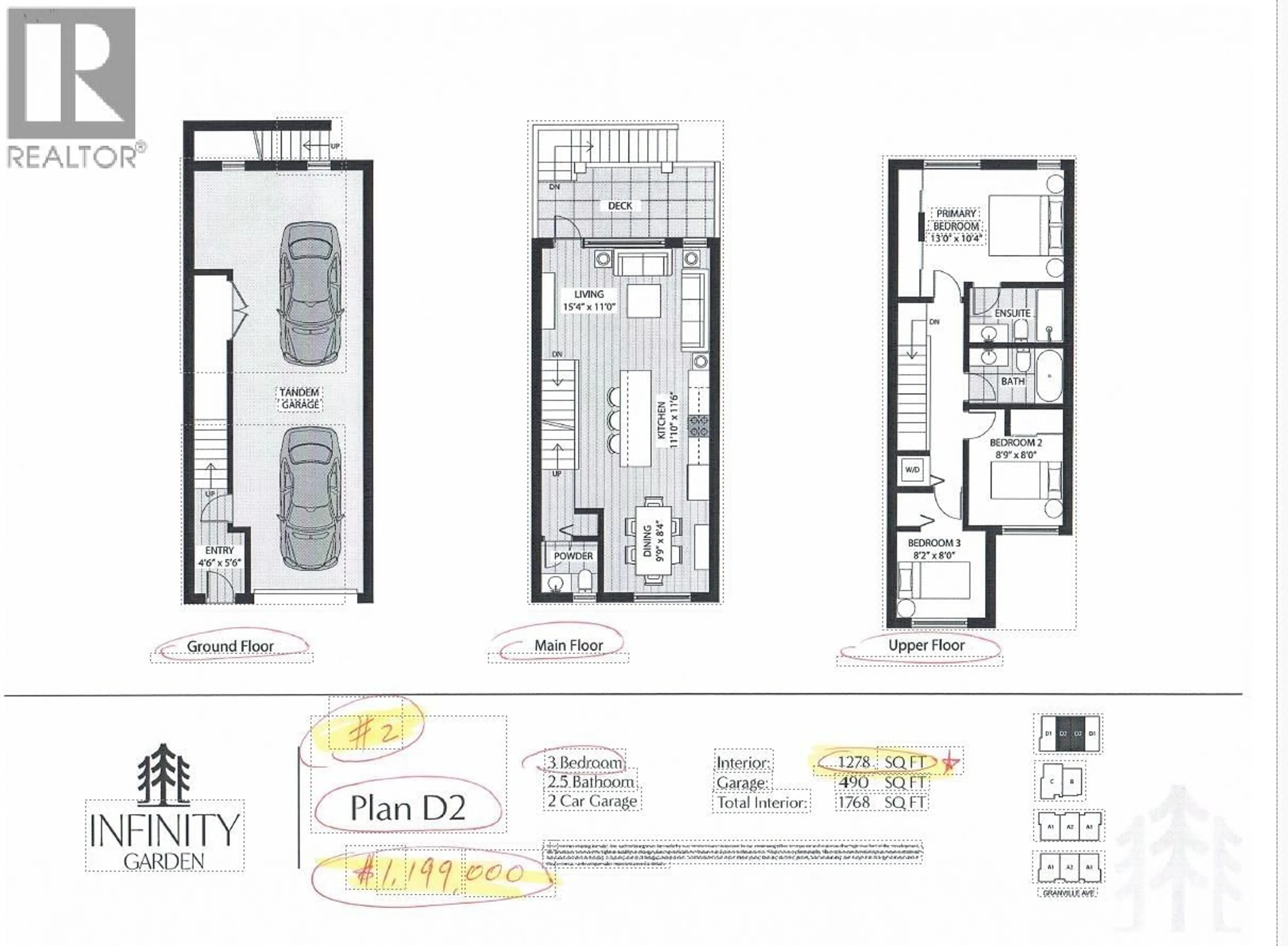 Floor plan for 2 - 9511 GRANVILLE AVENUE, Richmond British Columbia V6Y1P9