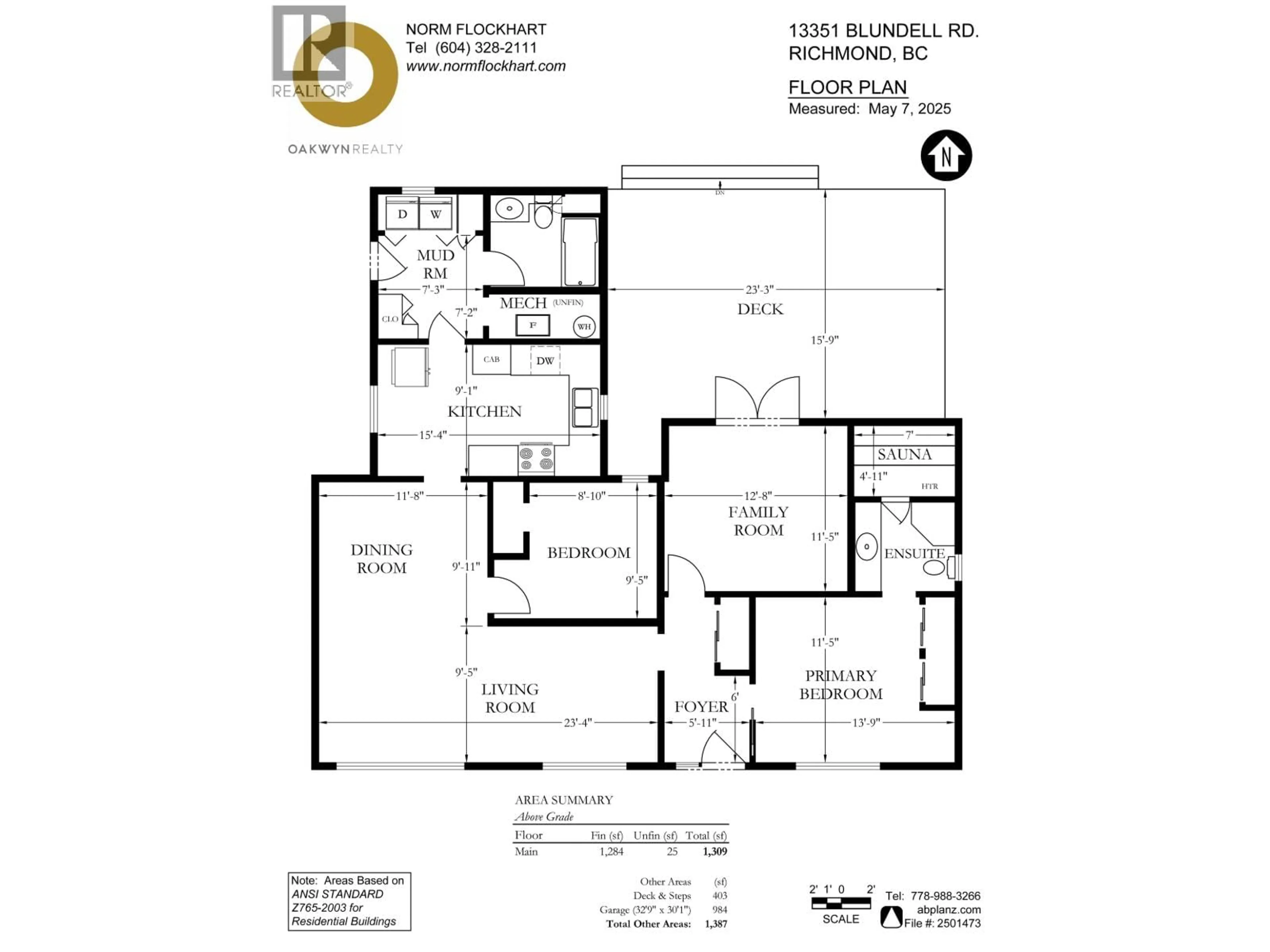 Floor plan for 13351 BLUNDELL ROAD, Richmond British Columbia V6W1B6