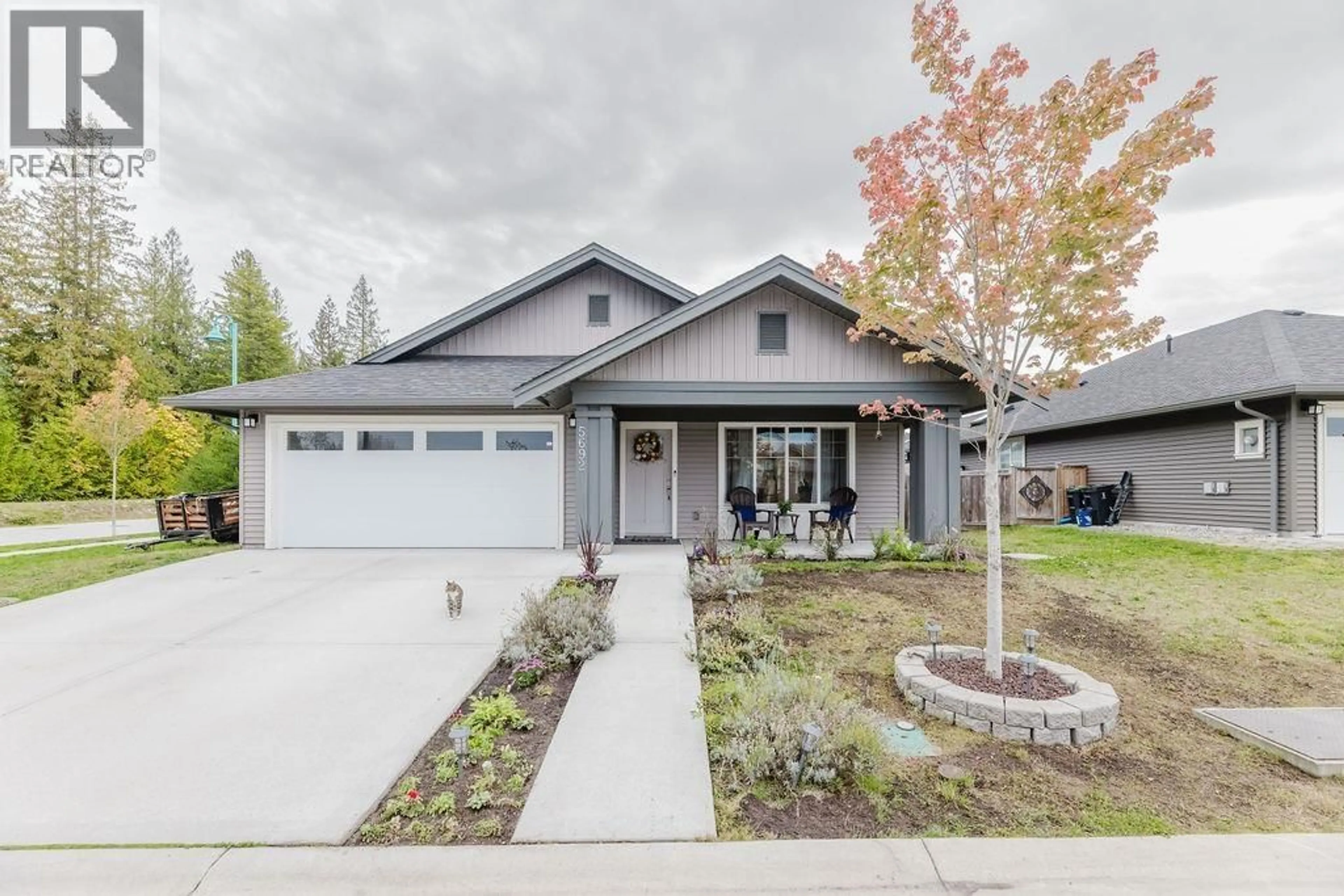 Home with vinyl exterior material, street for 5692 PARTRIDGE WAY, Sechelt British Columbia V7Z0M4