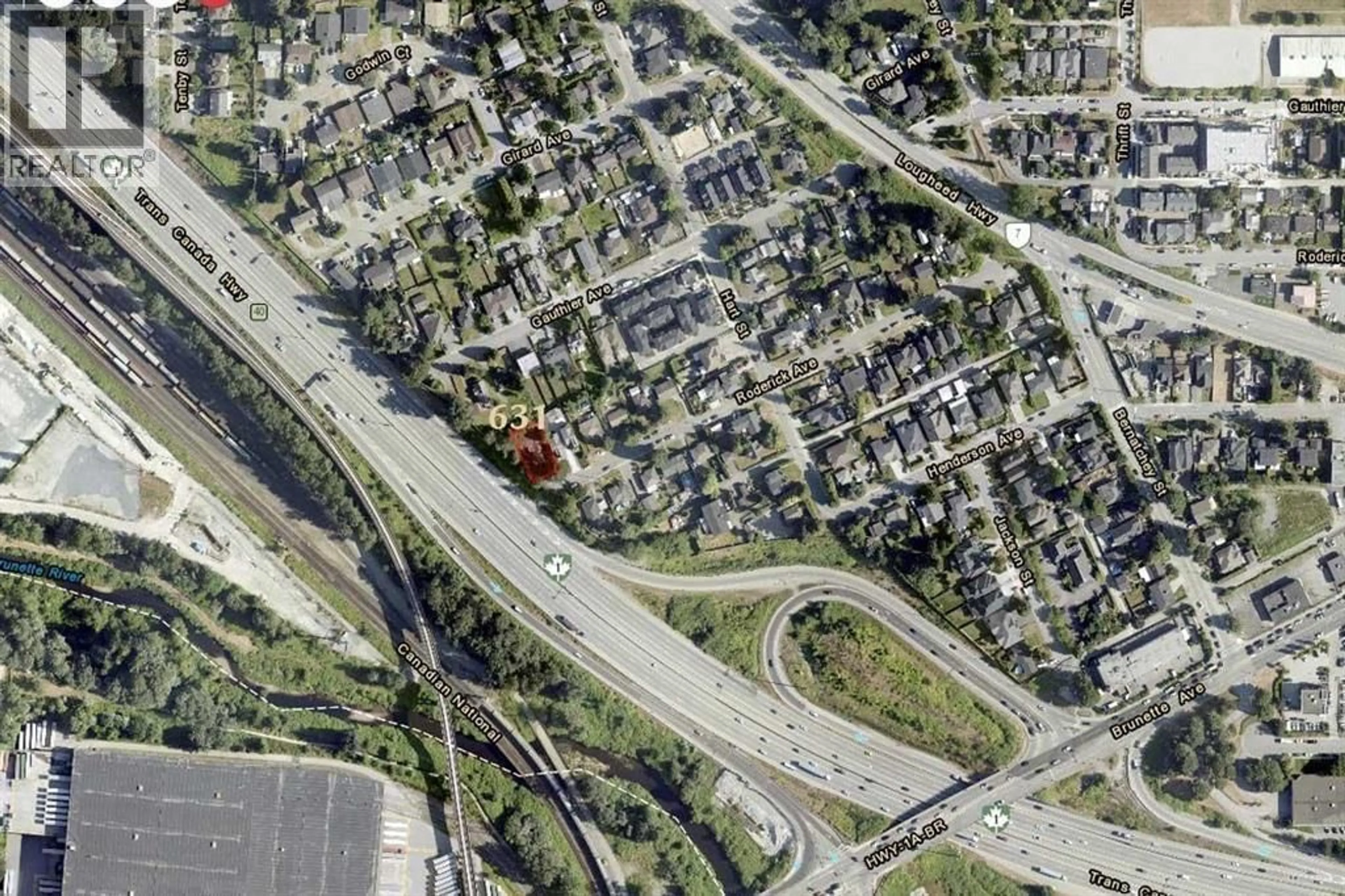 Picture of a map for 631 RODERICK AVENUE, Coquitlam British Columbia V3K1P3