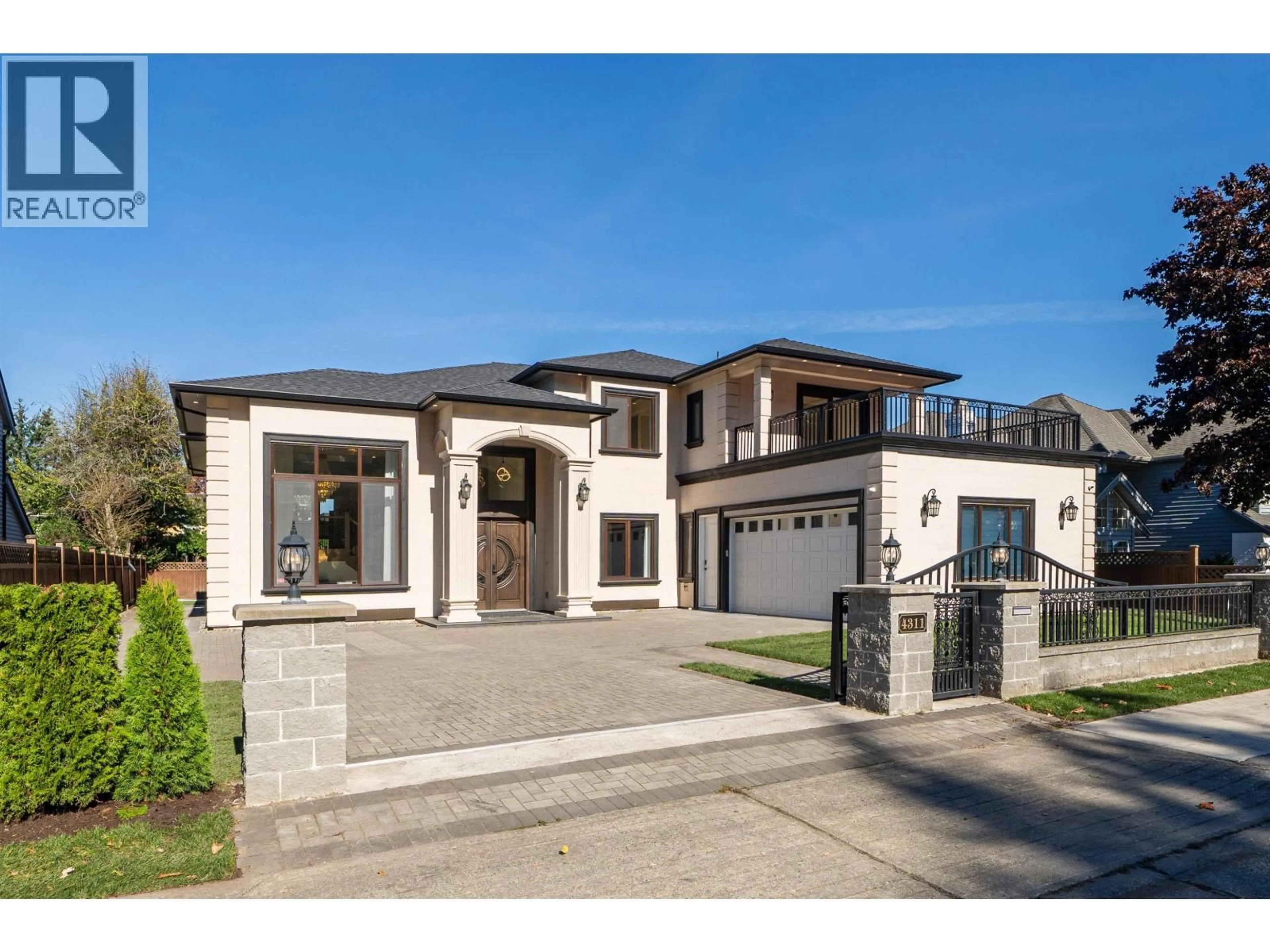 Home with brick exterior material, street for 4311 FRANCIS ROAD, Richmond British Columbia V7C1J8