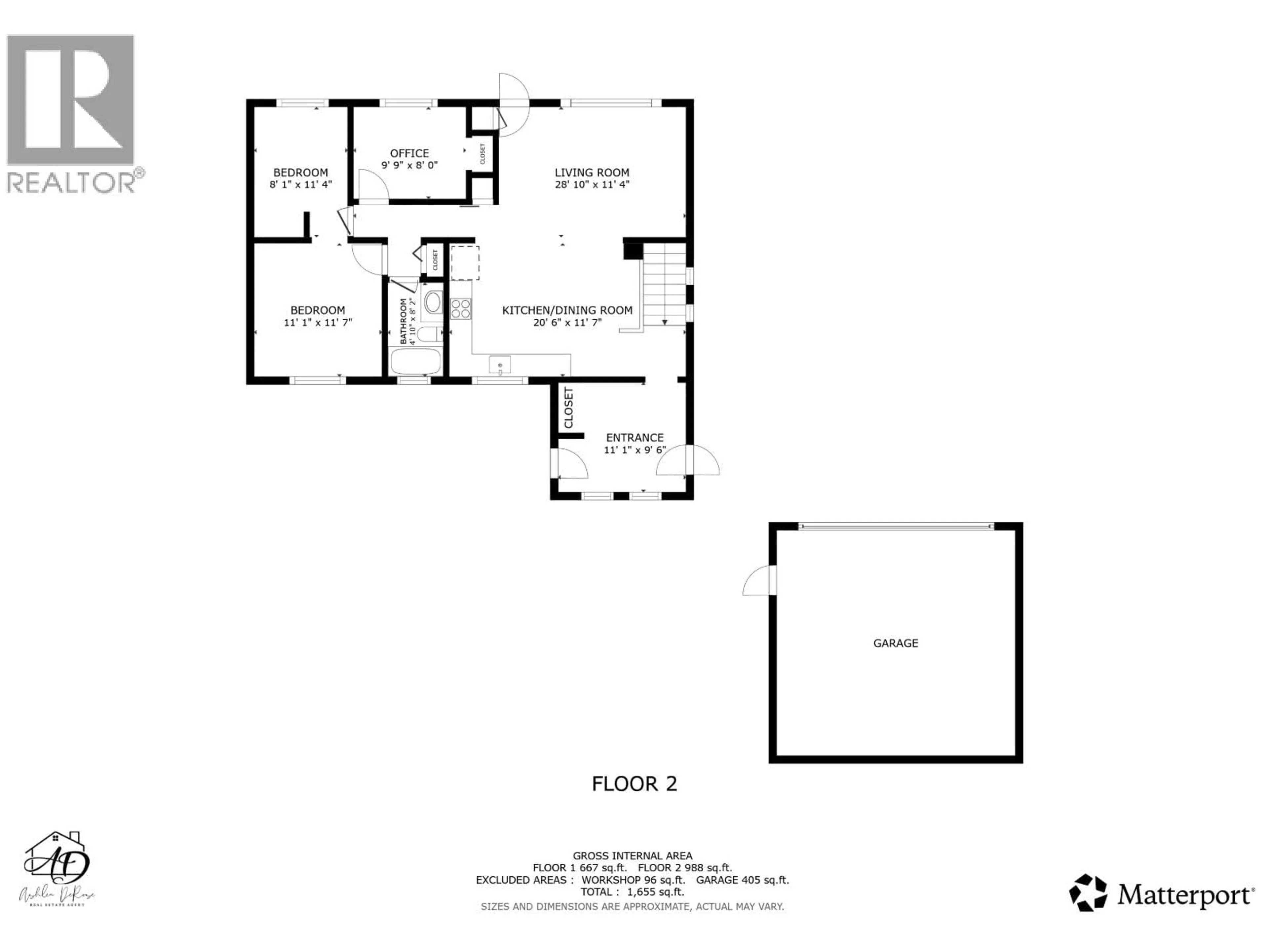Floor plan for 9603 111 AVENUE, Fort St. John British Columbia V1J2T9