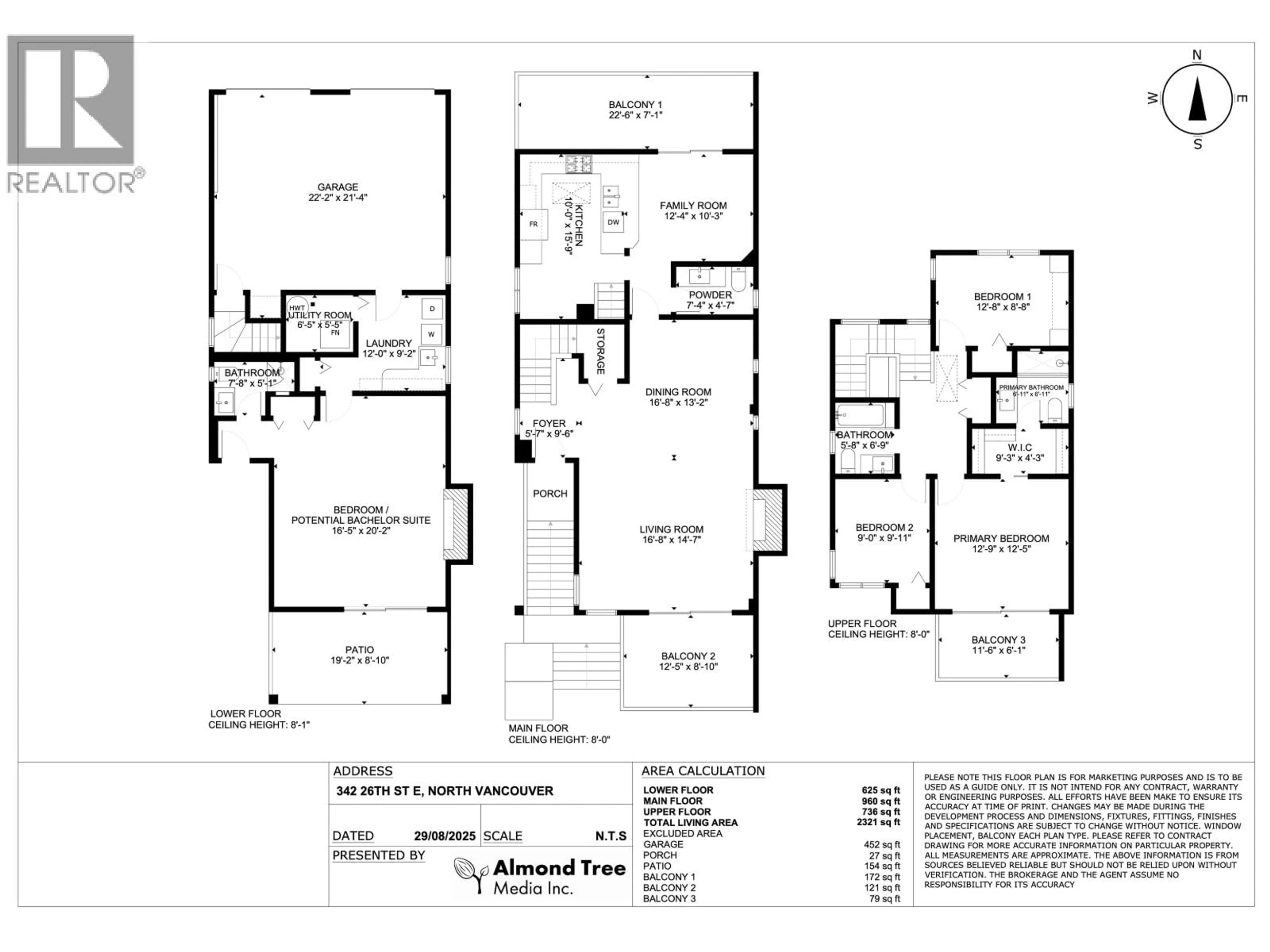 Floor plan for 342 26TH STREET, North Vancouver British Columbia V7N1B1