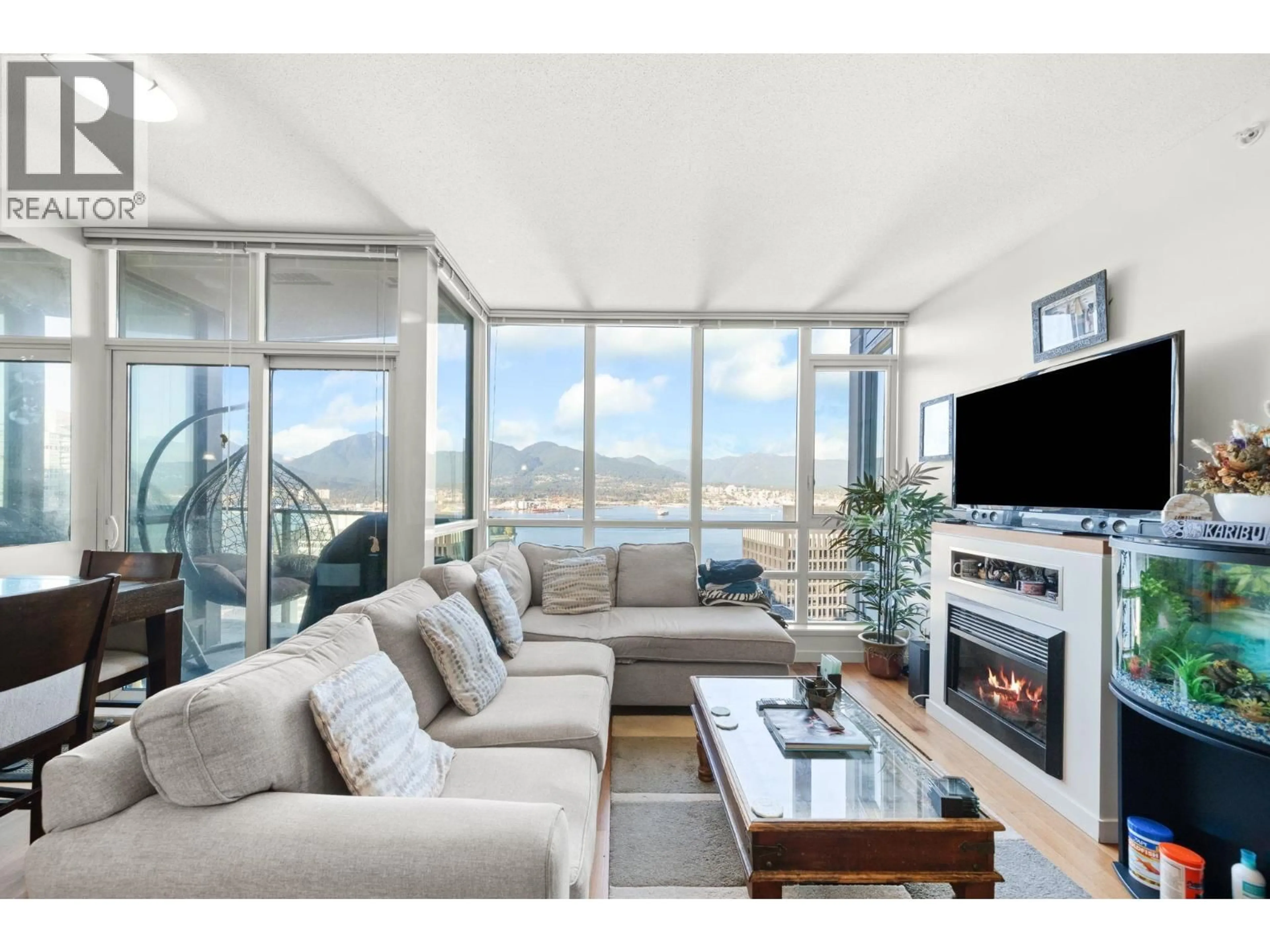 Living room with furniture, unknown for 3802 - 1189 MELVILLE STREET, Vancouver British Columbia V6E4T8
