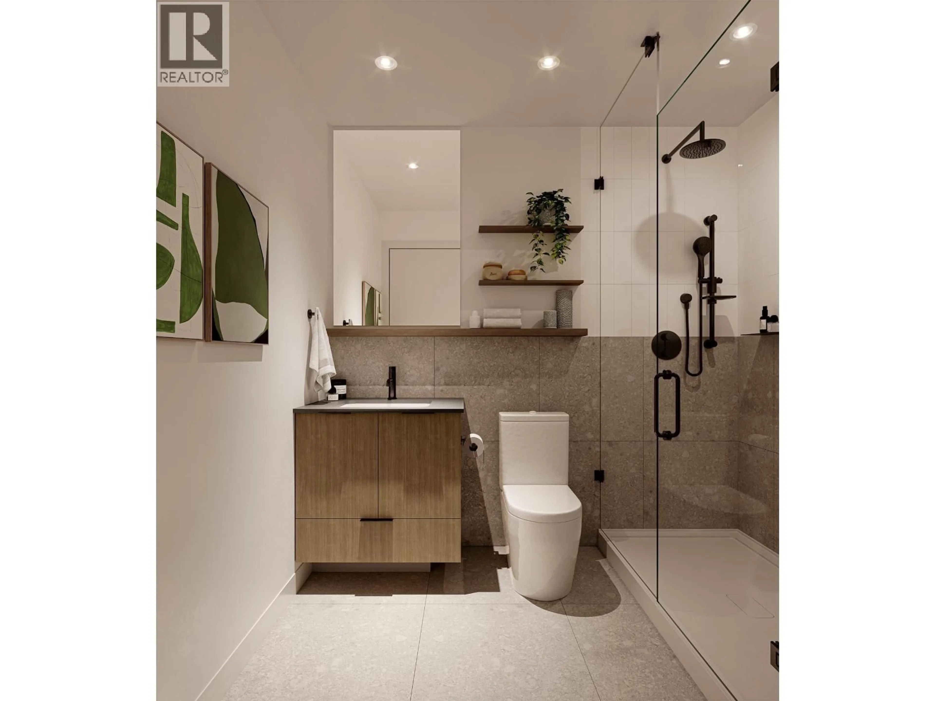 Contemporary bathroom, ceramic/tile floor for 104 - 952 LYTTON STREET, North Vancouver British Columbia V7H1S8