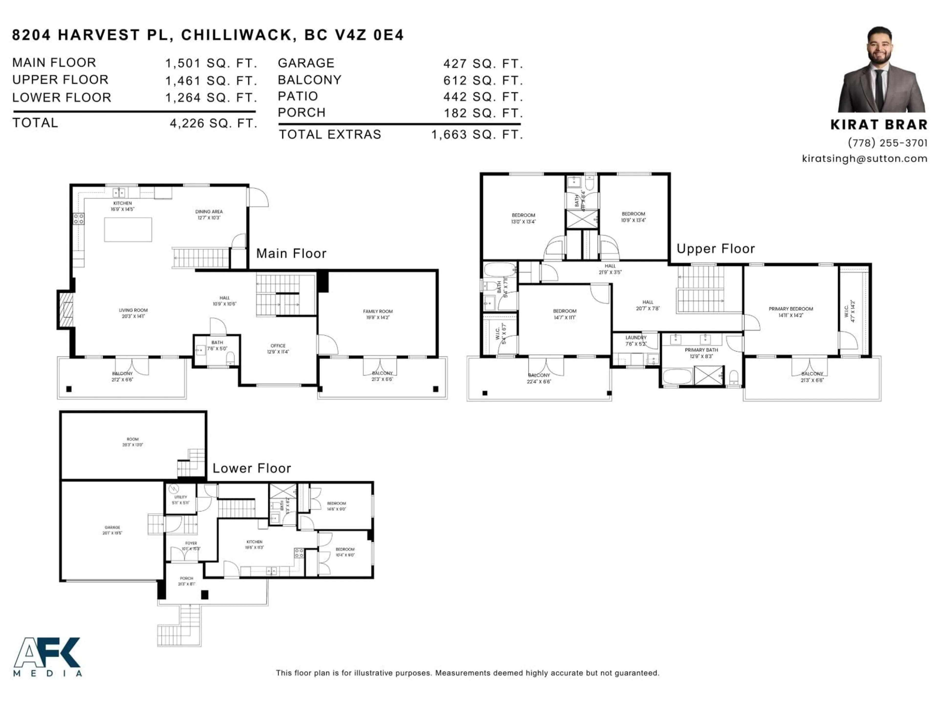 Floor plan for 8204 HARVEST PLACE, Chilliwack British Columbia V4Z0E4
