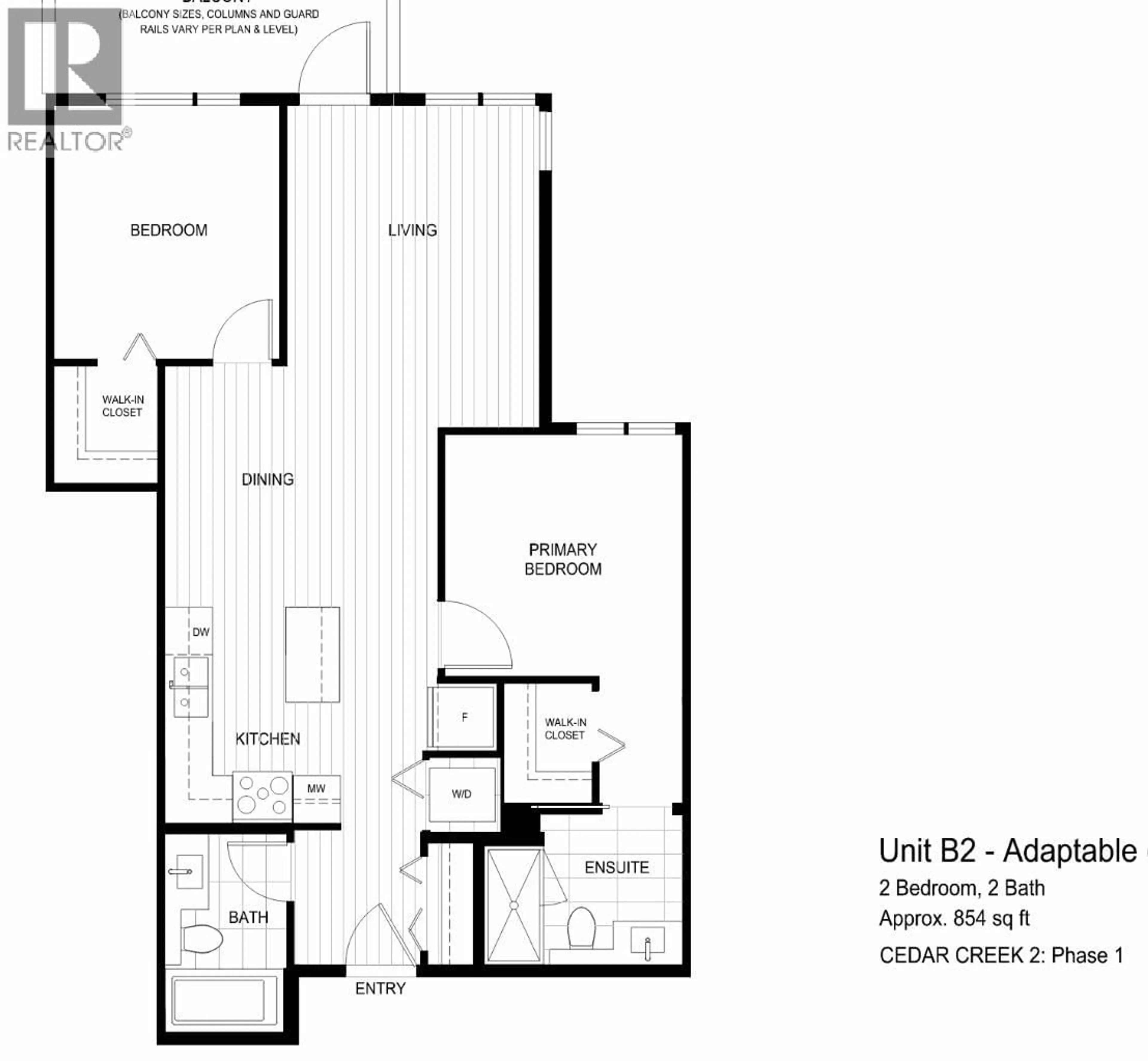 Floor plan for 203 - 7588 16TH STREET, Burnaby British Columbia V3N0H8