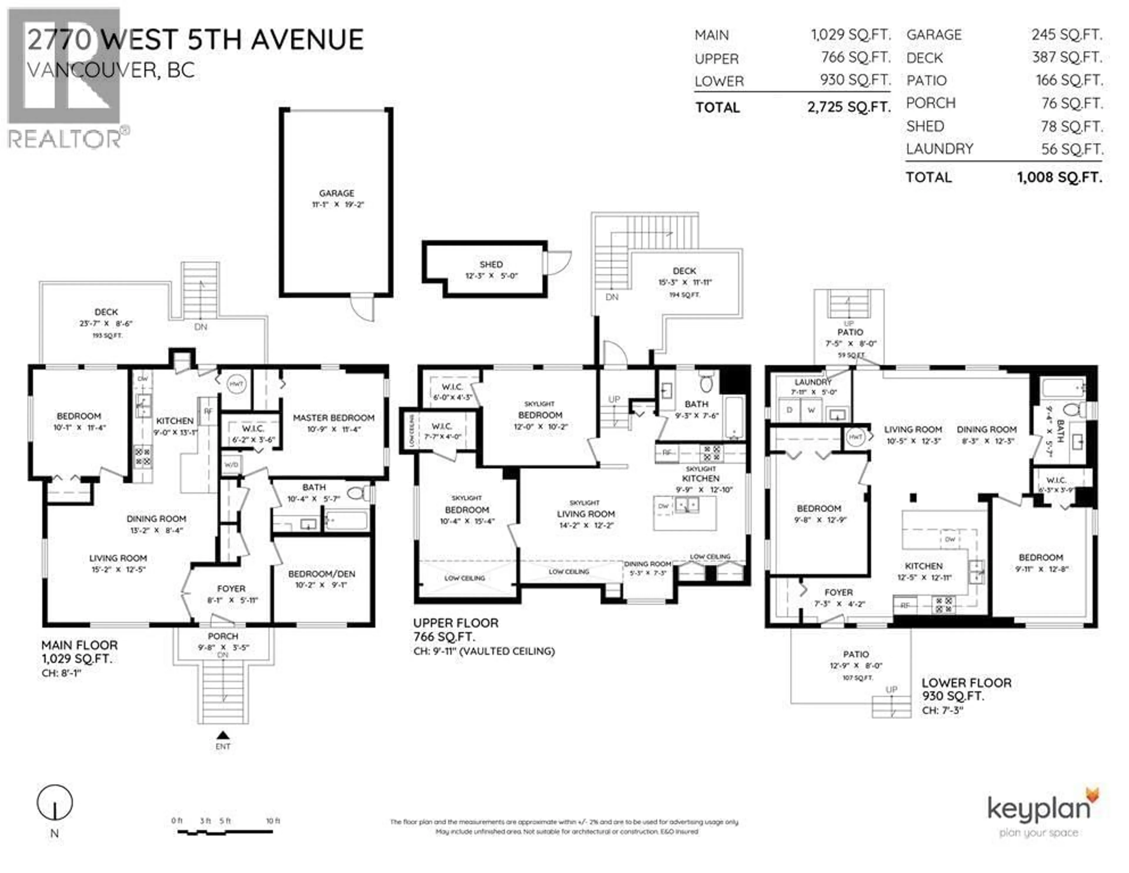 Floor plan for 2770 5TH AVENUE, Vancouver British Columbia V6K1T4