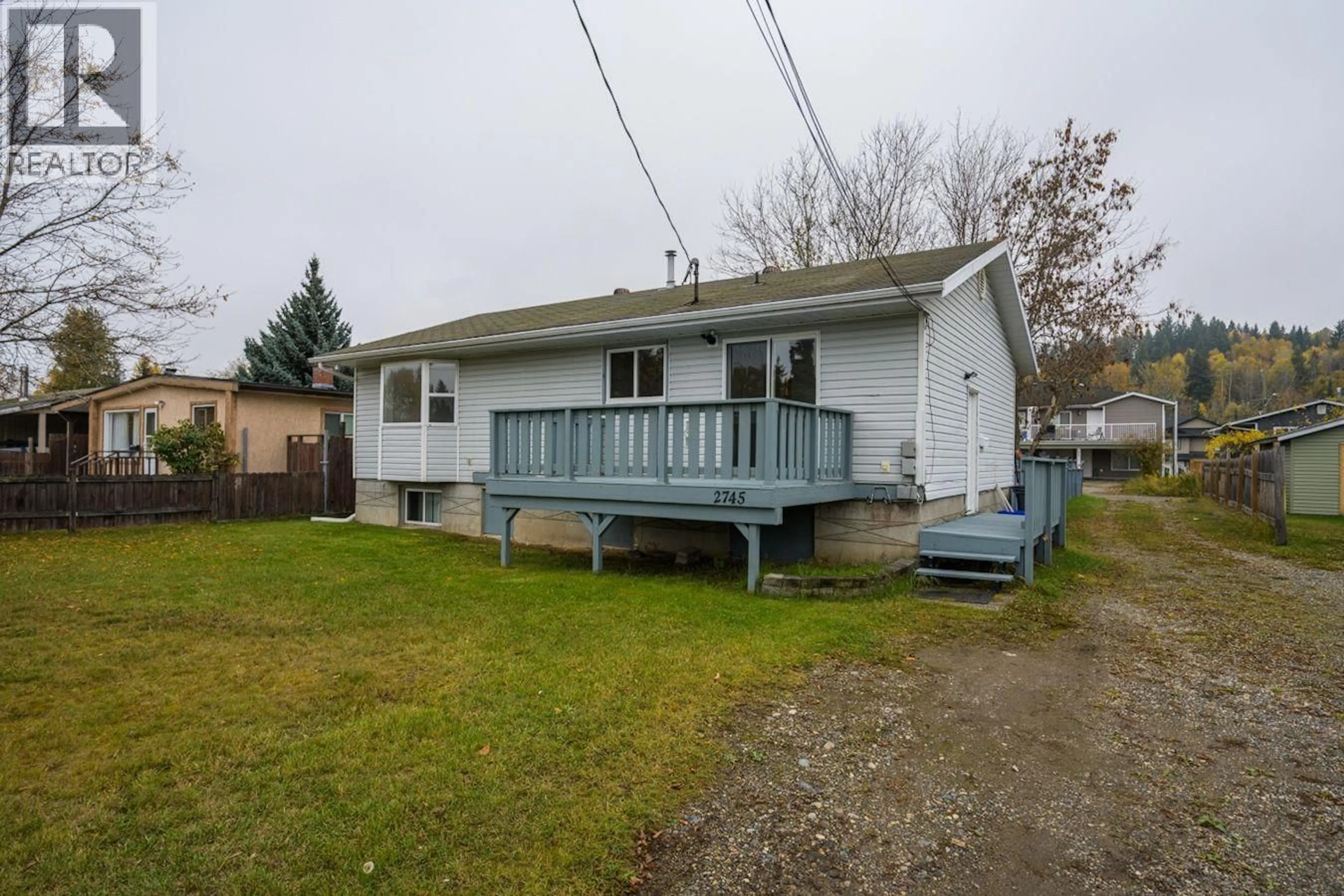 A pic from outside/outdoor area/front of a property/back of a property/a pic from drone, street for 2745 GOGOLIN ROAD, Prince George British Columbia V2N1N1