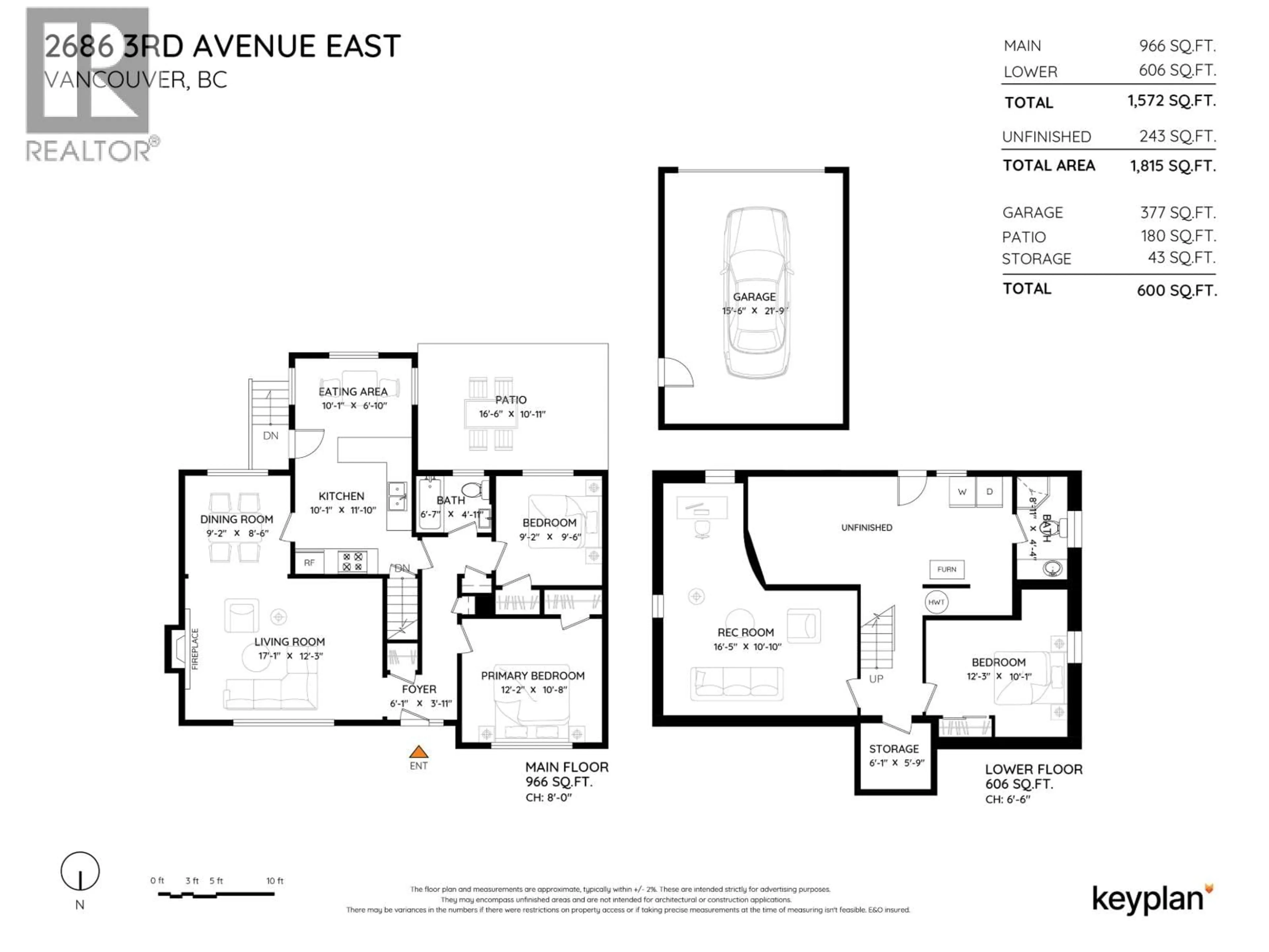 Floor plan for 2686 3RD AVENUE, Vancouver British Columbia V5M1H2