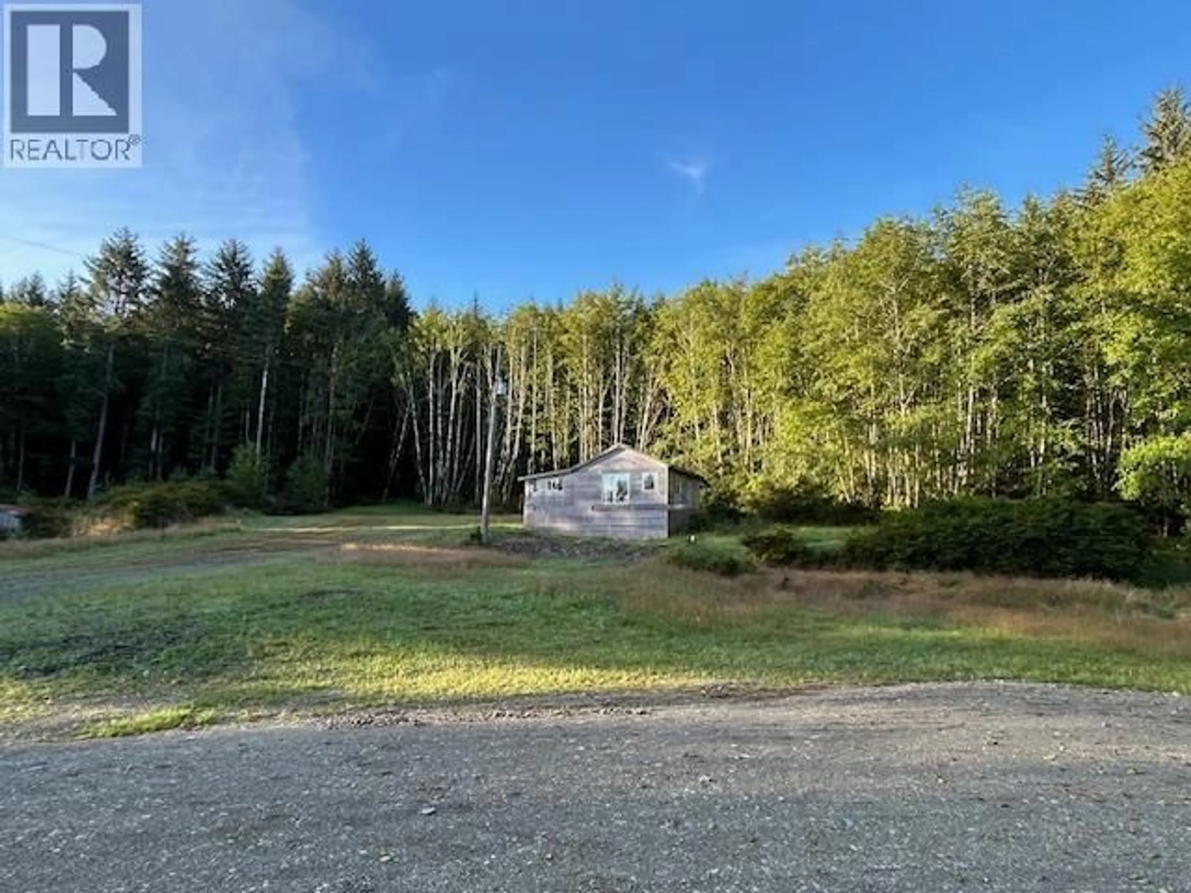 A pic from outside/outdoor area/front of a property/back of a property/a pic from drone, forest/trees view for 593 BEACH ROAD, Skidegate/Sandspit British Columbia V0T1S1
